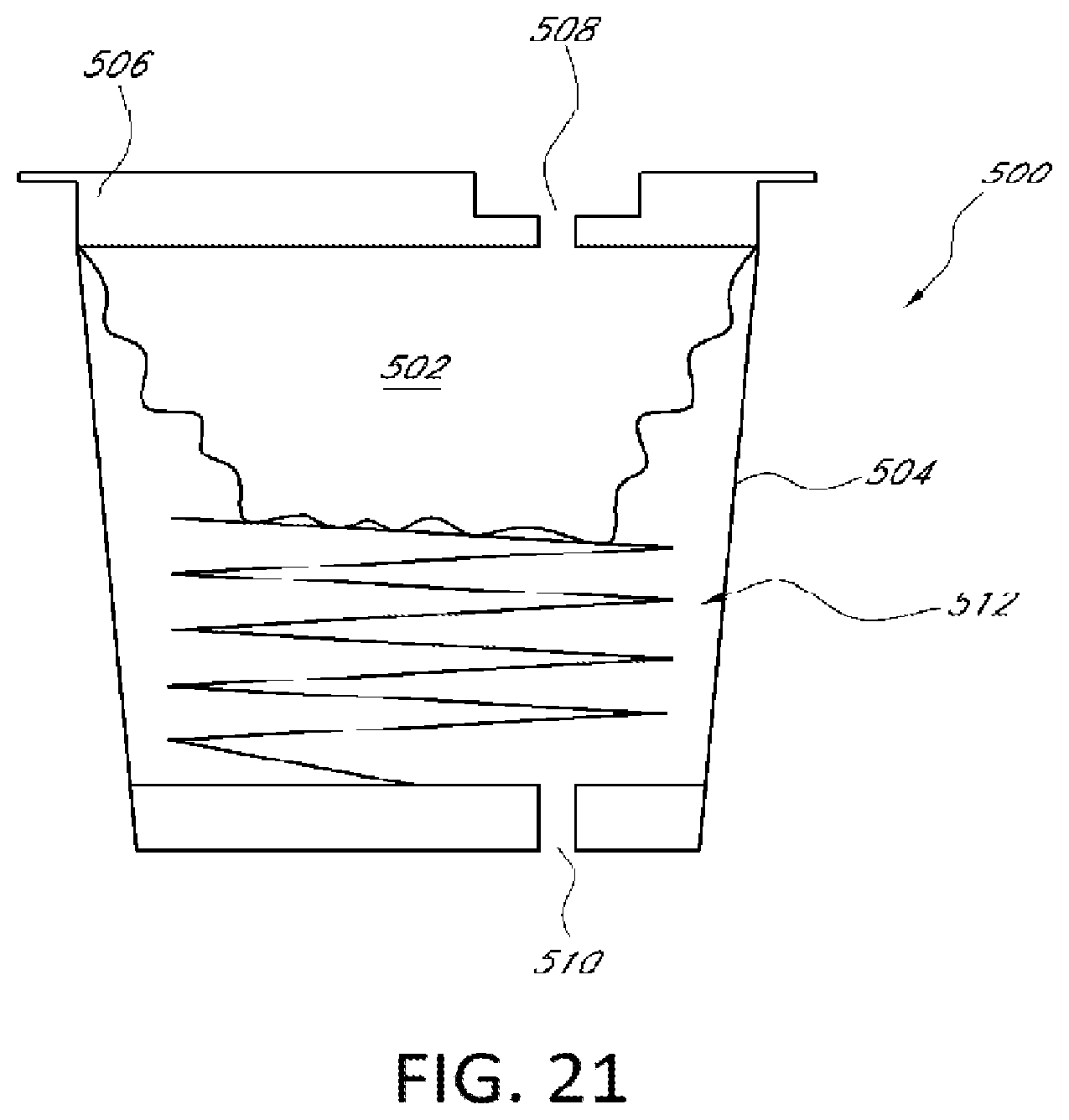 Patent US12342955 Figure 14 – Brewing material container for a beverage brewer