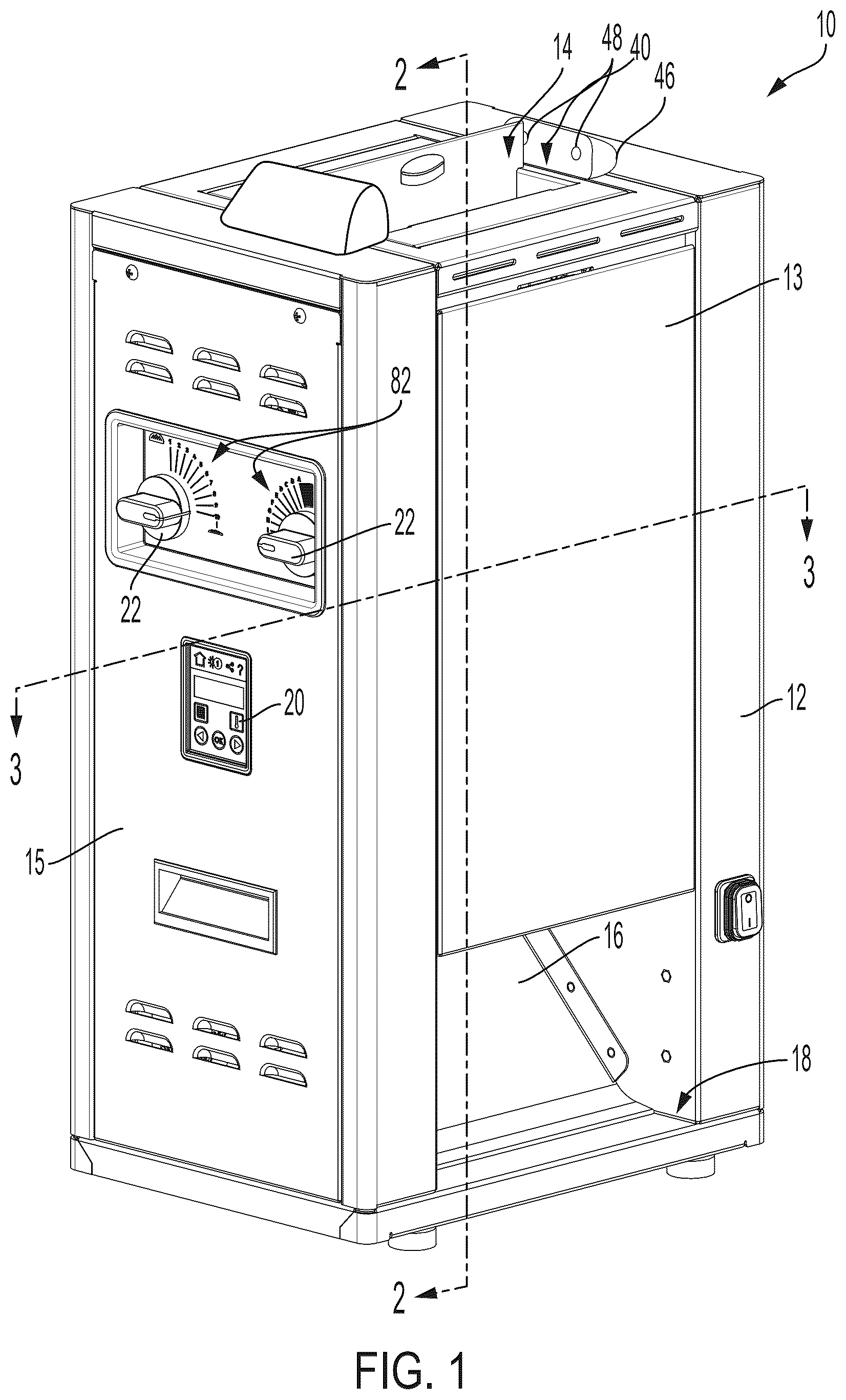 Patent US12342961 Figure 1 – Toaster with input control