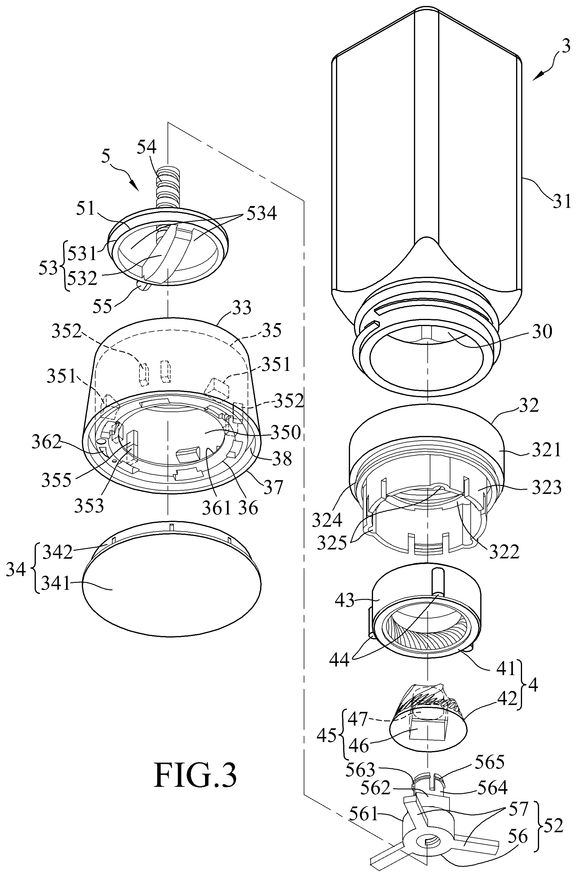 Patent US12342962 Figure 3 – Pepper mill