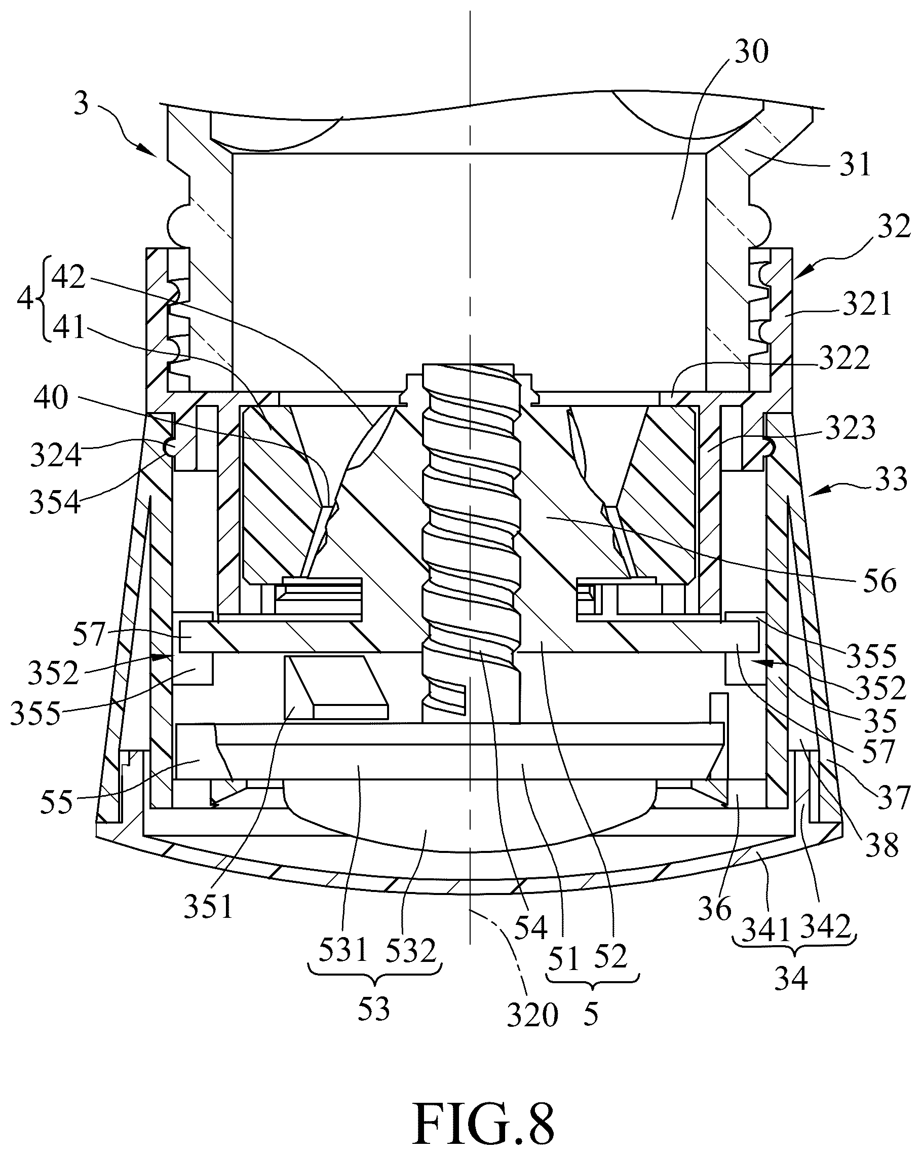 Patent US12342962 Figure 8 – Pepper mill
