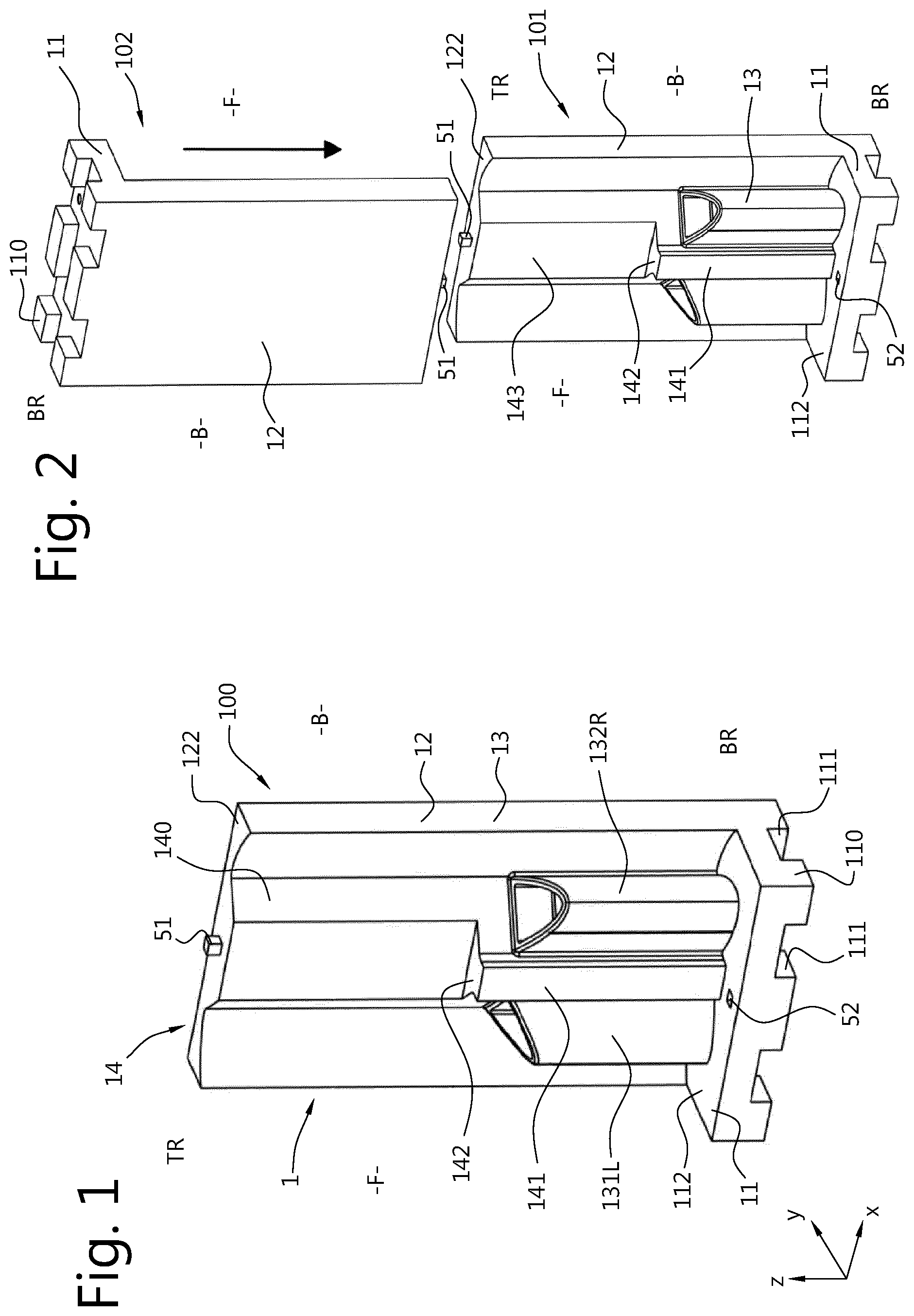 Patent US12342966 Figure 1 – Outdoor sanitation system including an urinal unit for temporary placement and frequent transport