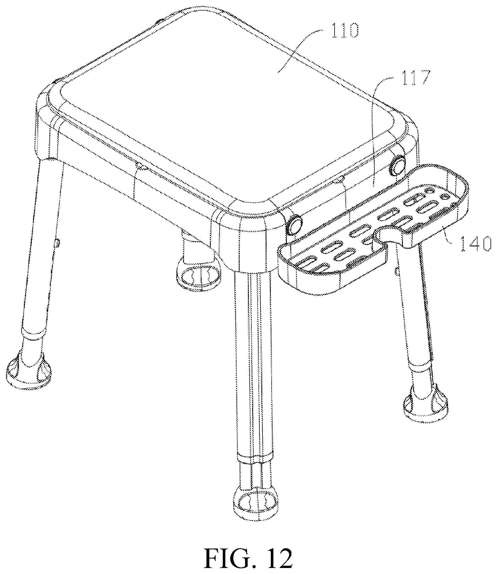 Patent US12342970 Figure 10 – Bathroom stool