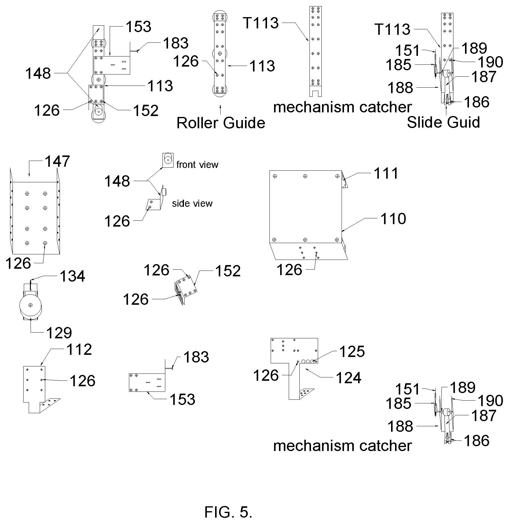 Patent US12342973 Figure 5 – Automatic touchless (building and window) wash machine