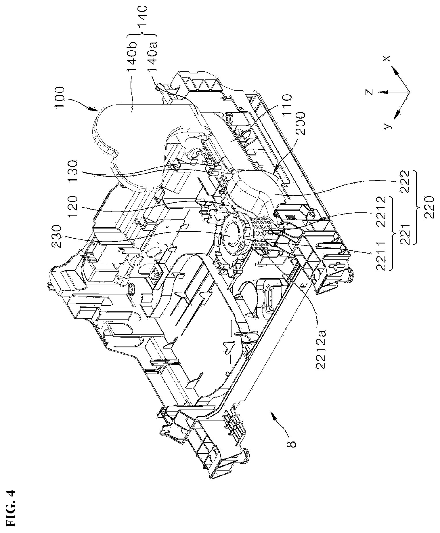 Patent US12342975 Figure 4 – Dishwasher