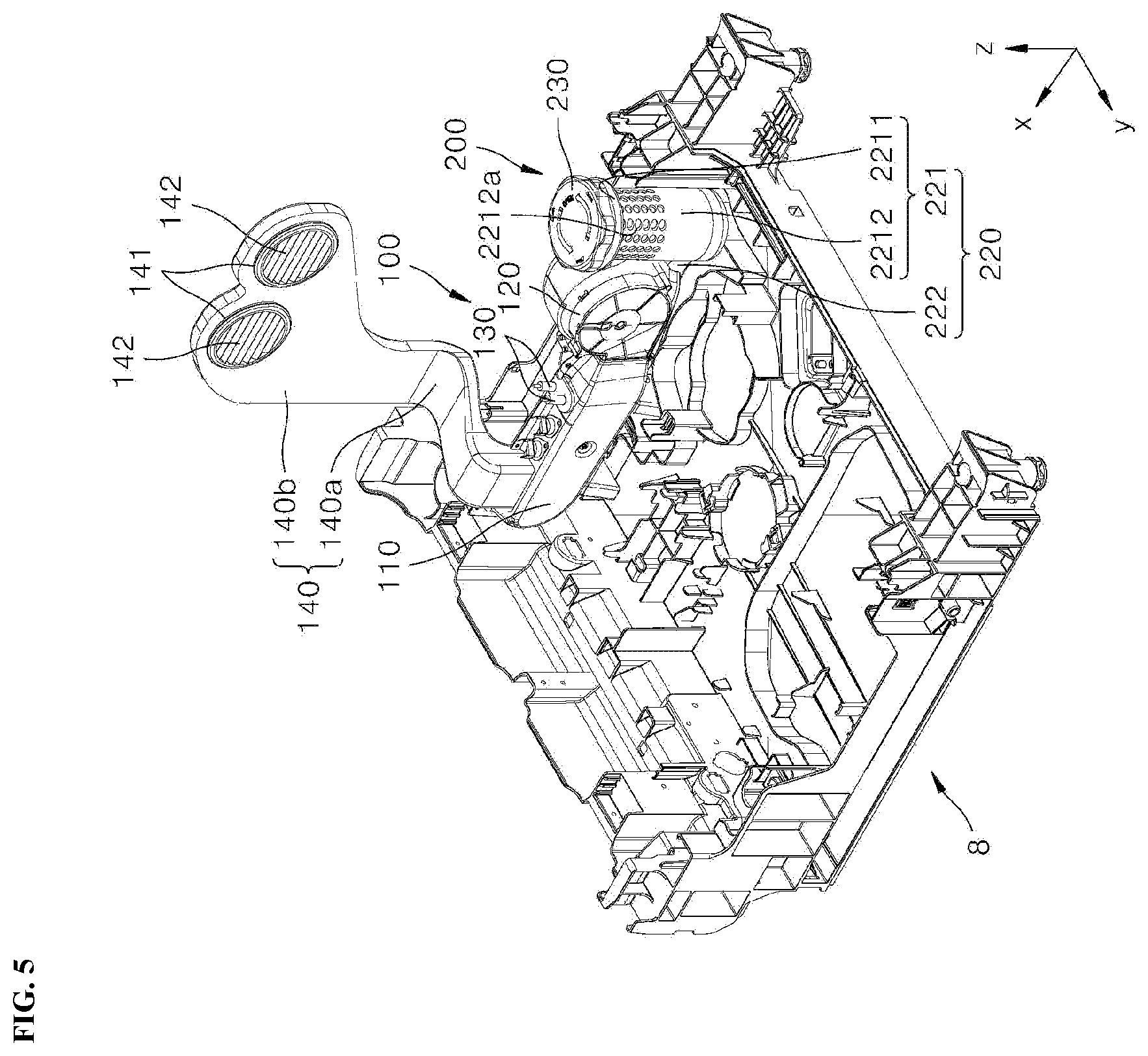 Patent US12342975 Figure 5 – Dishwasher