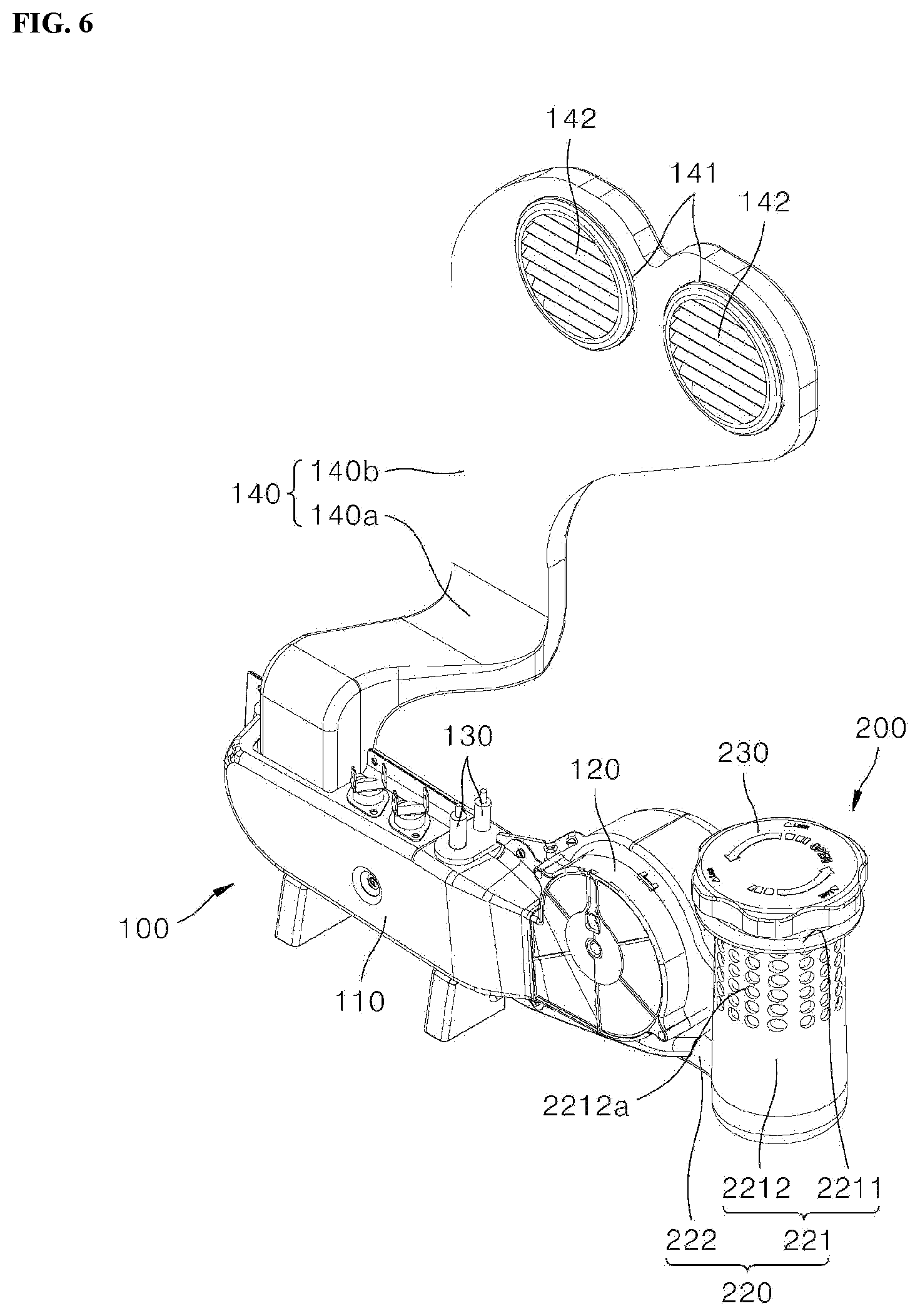 Patent US12342975 Figure 6 – Dishwasher
