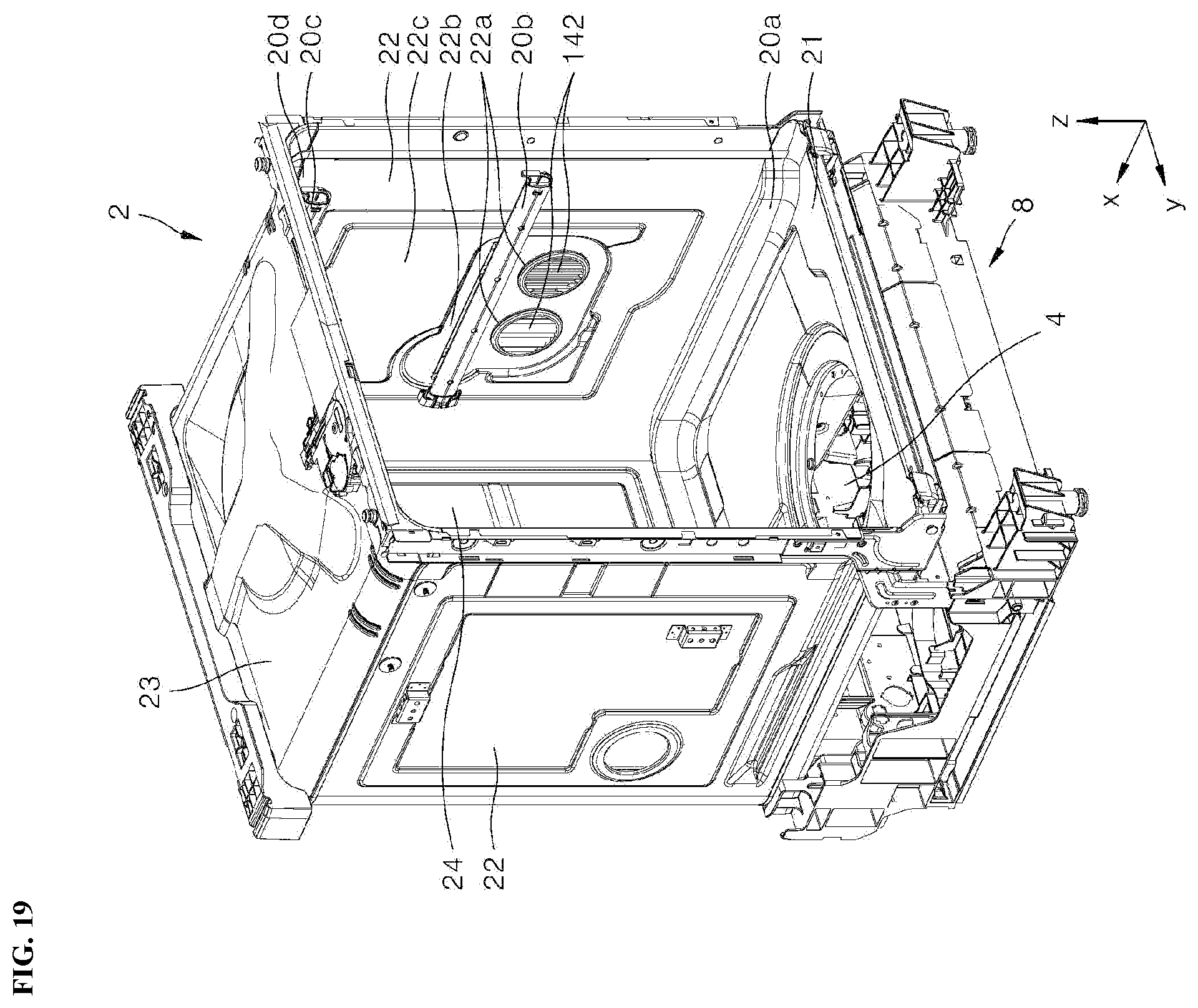 Patent US12342975 Figure 19 – Dishwasher