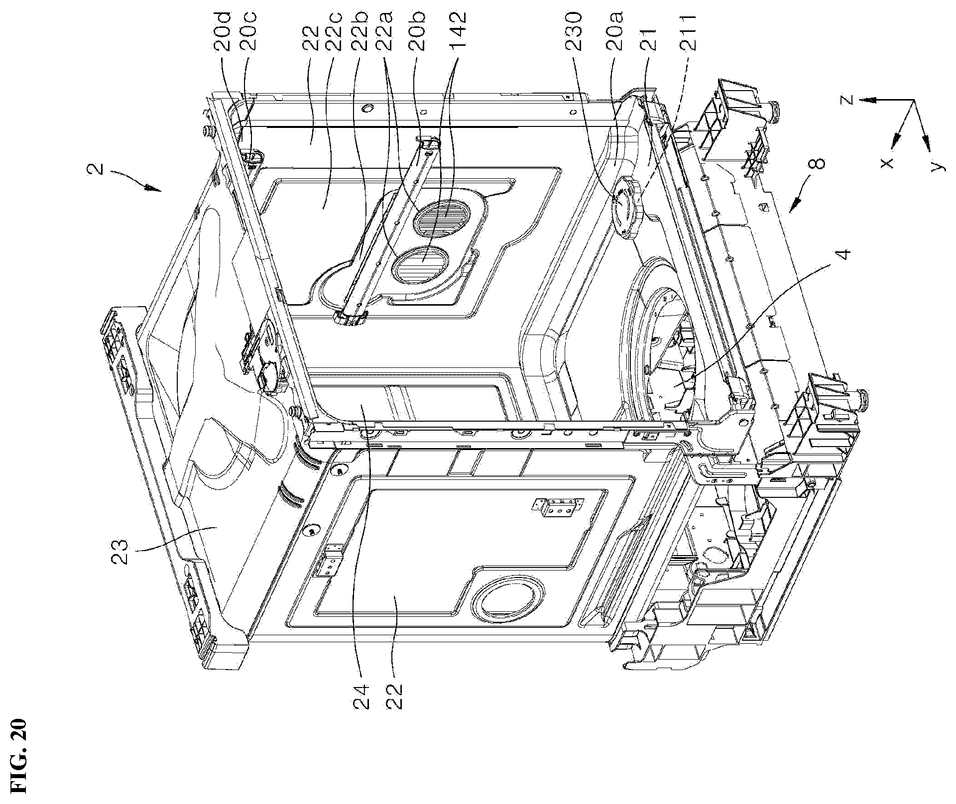 Patent US12342975 Figure 20 – Dishwasher