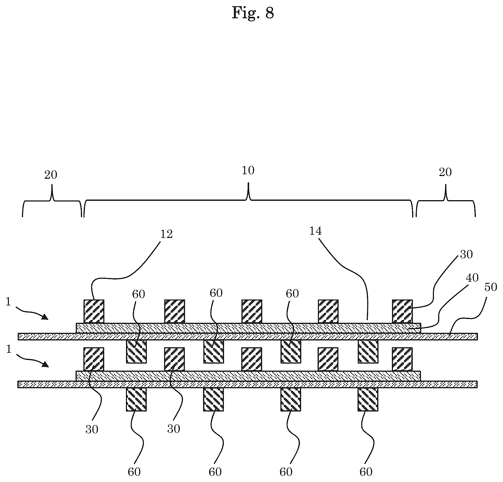 Patent US12342977 Figure 8 – Cleaner sheet, layered body of cleaner sheet, cleaning tool, and method for producing cleaner sheet