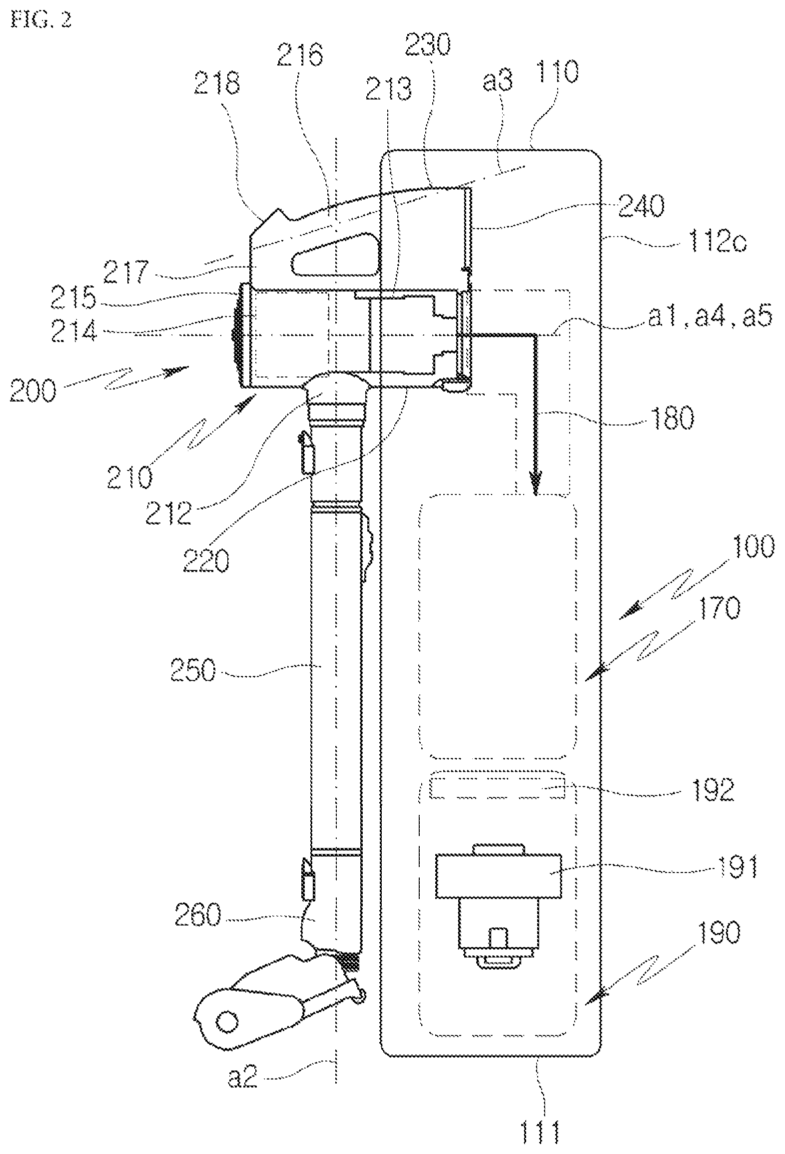 Patent US12342980 Figure 2 – Cleaner system