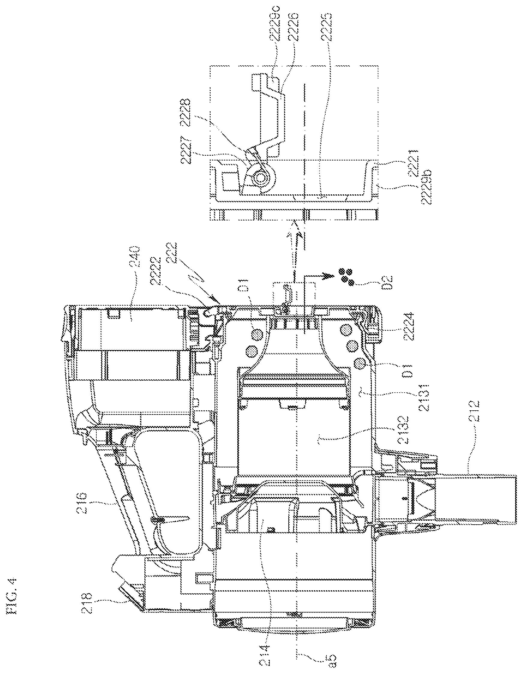 Patent US12342980 Figure 4 – Cleaner system