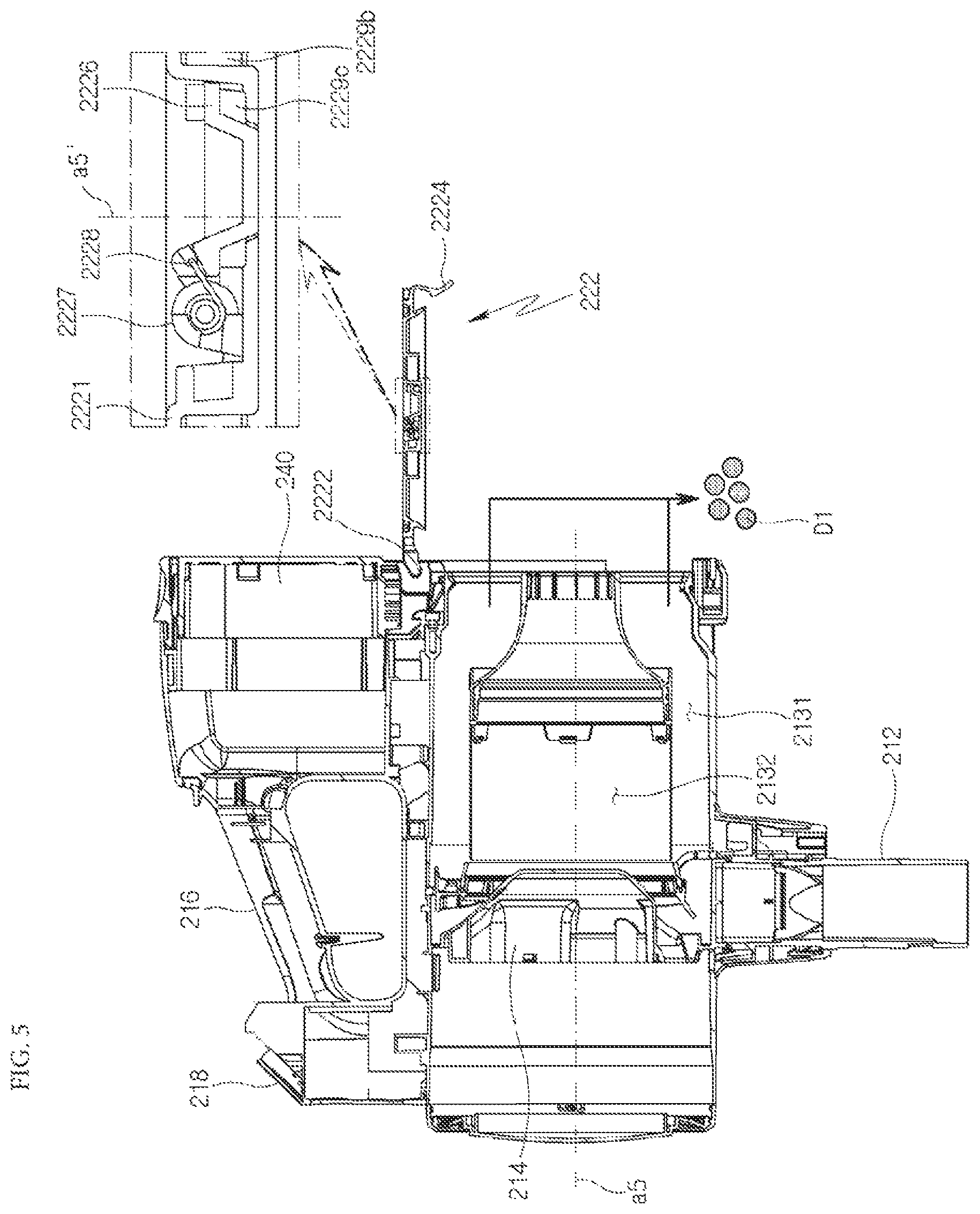 Patent US12342980 Figure 5 – Cleaner system