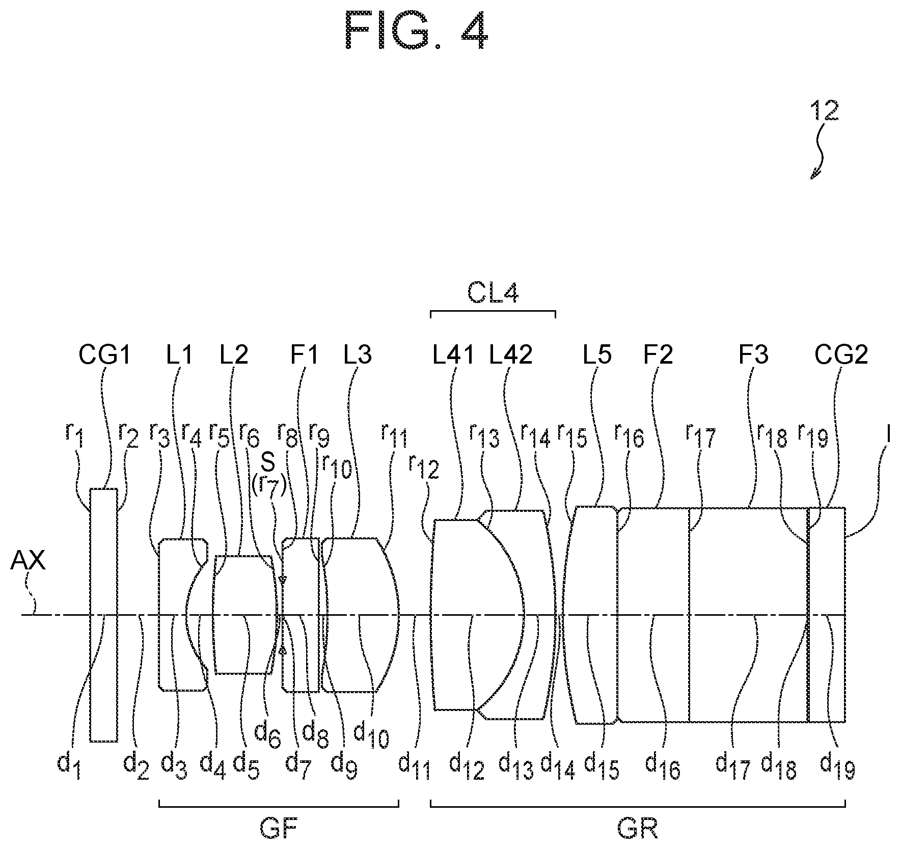 Patent US12342984 Figure 4 – Objective optical system, image pickup apparatus, and endoscope