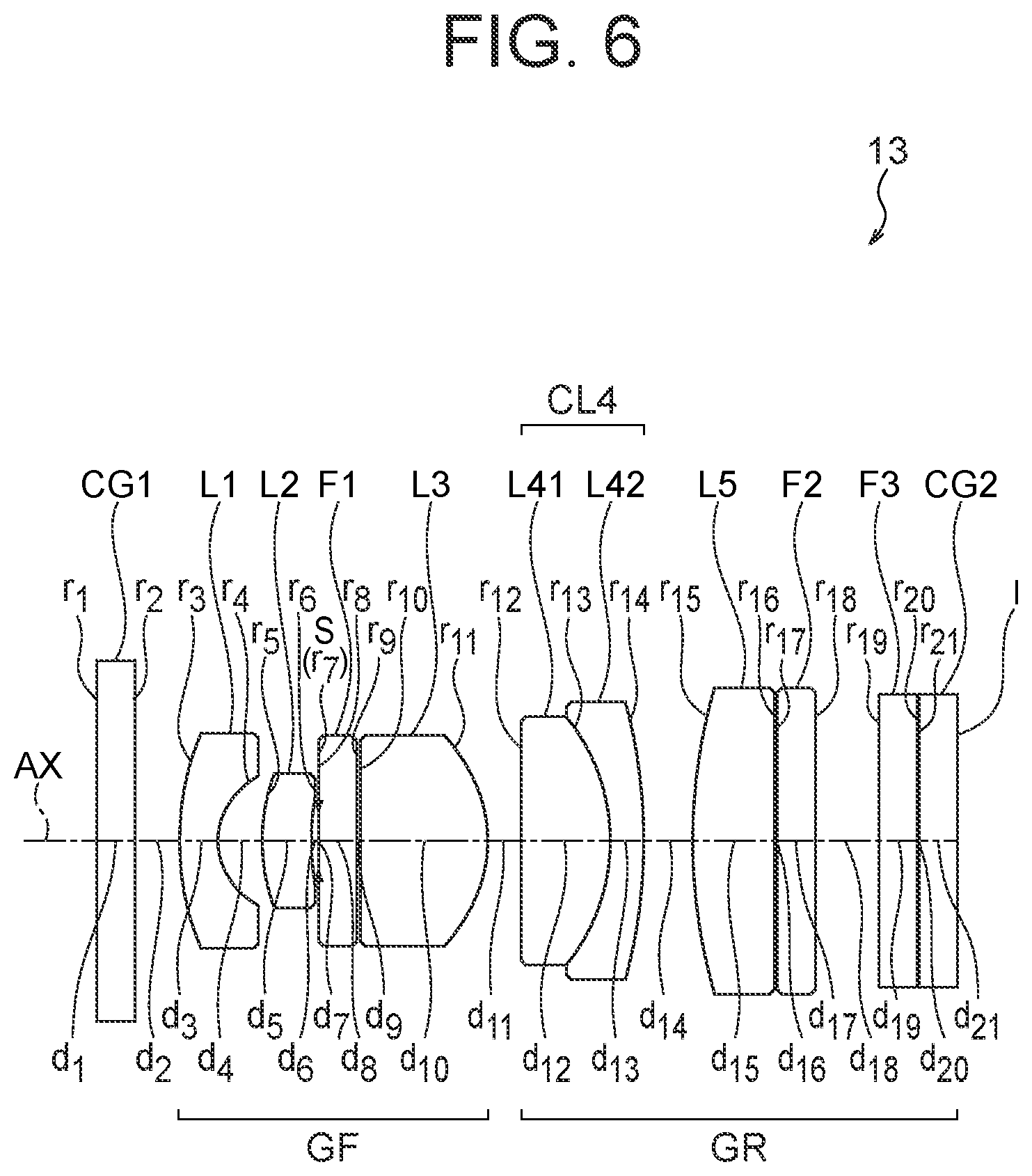 Patent US12342984 Figure 6 – Objective optical system, image pickup apparatus, and endoscope