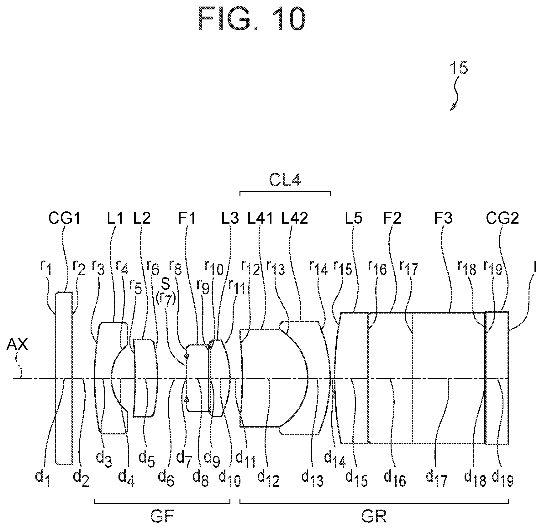 Patent US12342984 Figure 10 – Objective optical system, image pickup apparatus, and endoscope