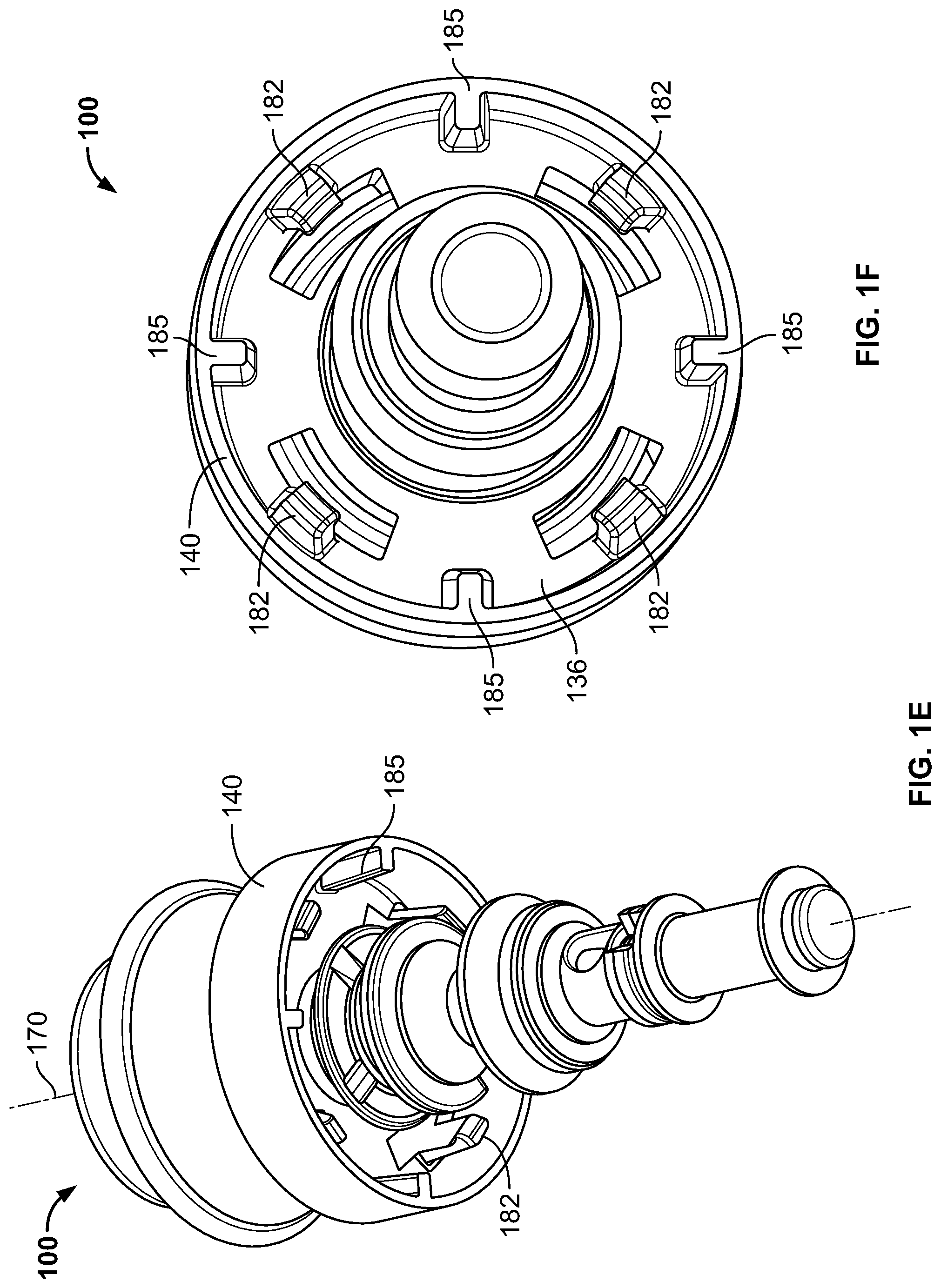 Patent US12342988 Figure 3 – Disposable air/water and suction valves for an endoscope