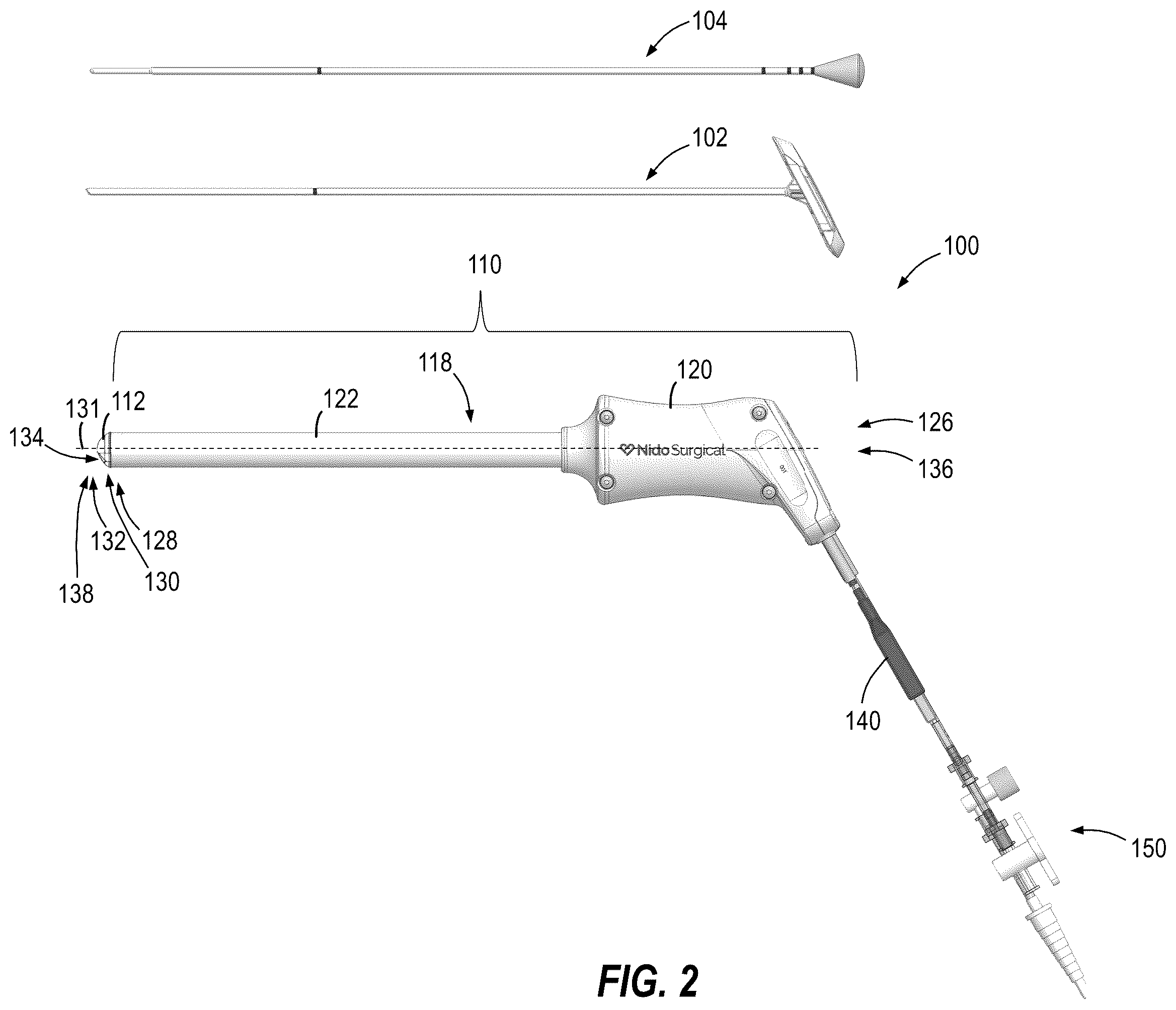 Patent US12342992 Figure 2 – Instrument port with fluid flush system