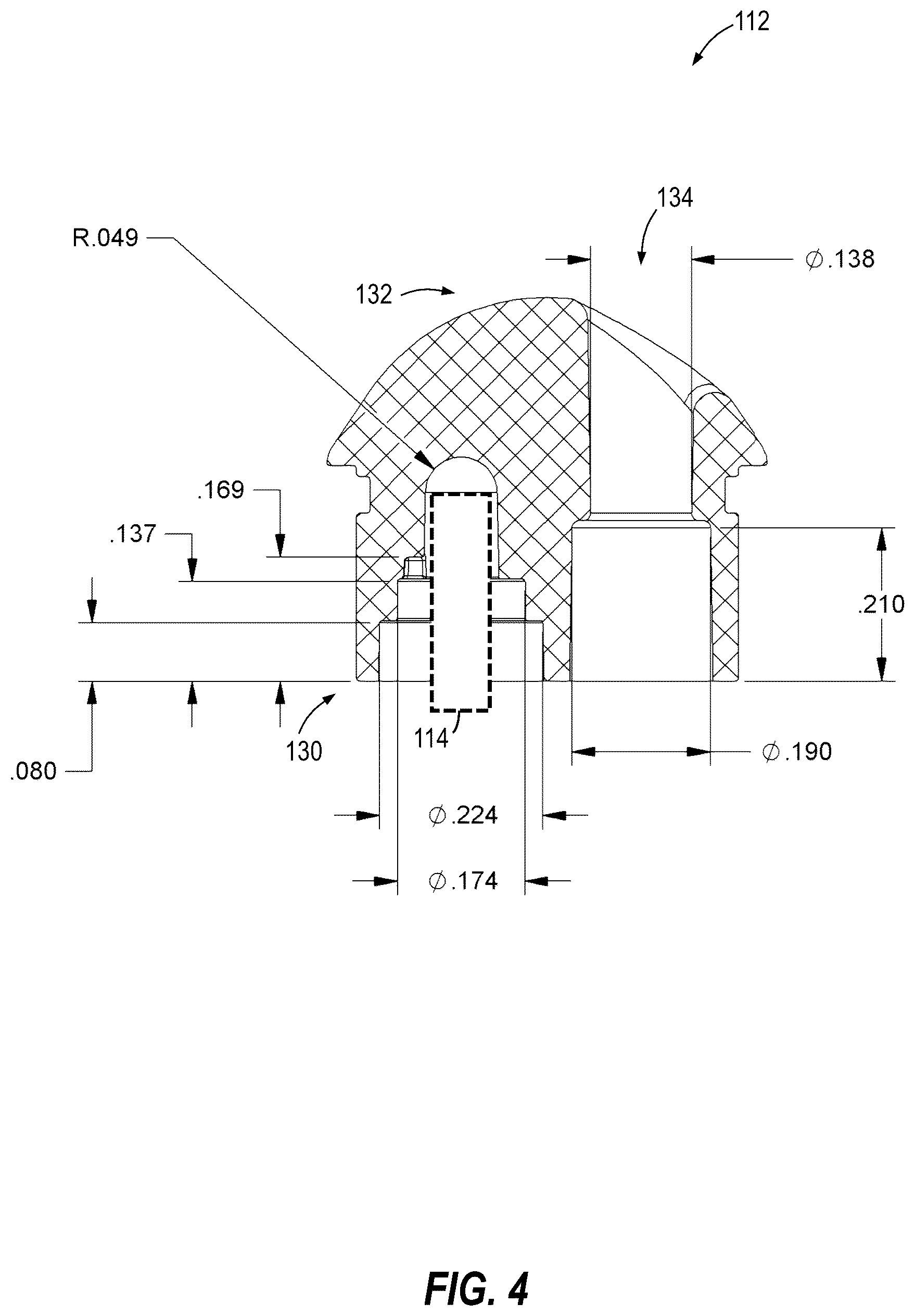 Patent US12342992 Figure 4 – Instrument port with fluid flush system