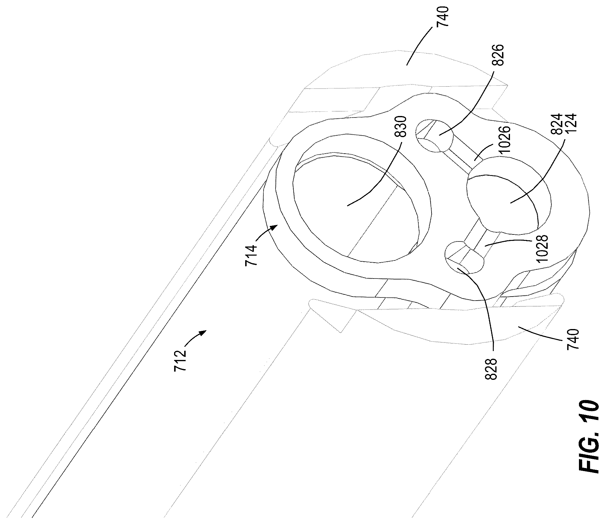 Patent US12342992 Figure 10 – Instrument port with fluid flush system