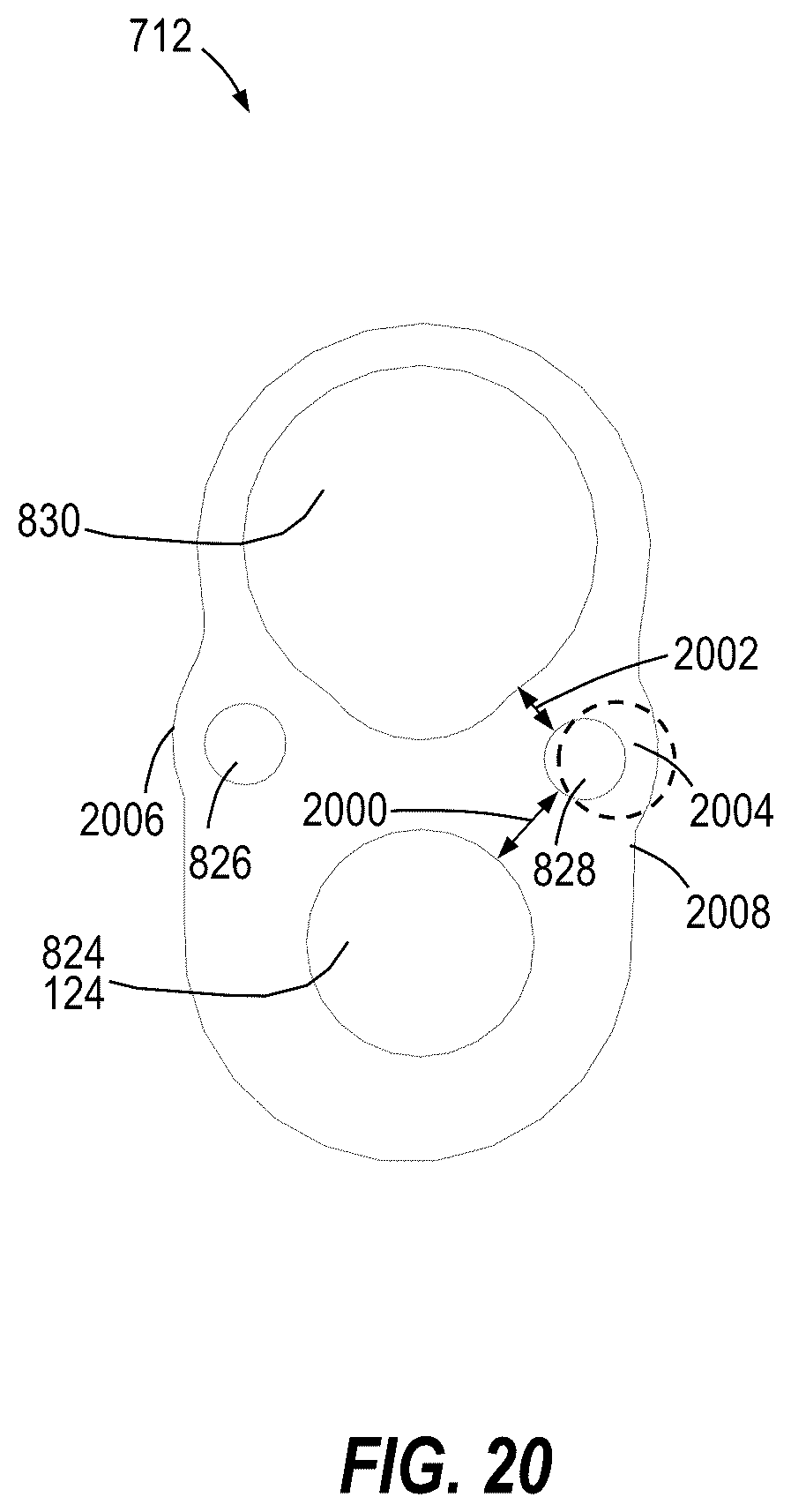 Patent US12342992 Figure 20 – Instrument port with fluid flush system