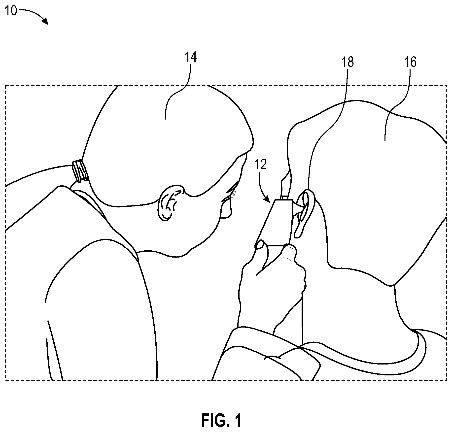 Patent US12342993 Figure 1 – Portable, foldable and handheld multipurpose medical instrument (opthalmotopharyngodermatoscope) for use in telemedicine to examine ears, mouth, eyes, skin, and nasal cavity and detect body temperature