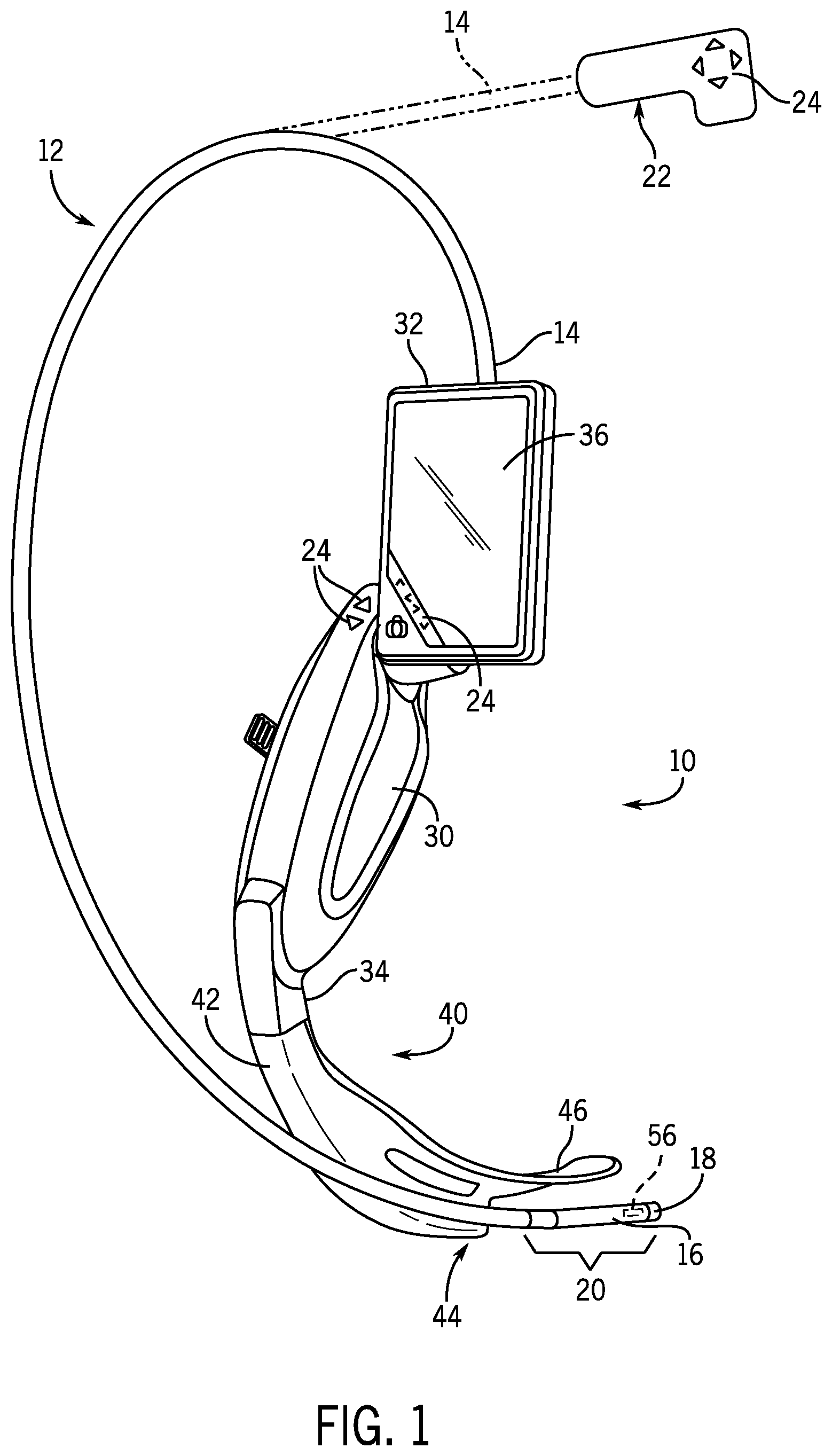 Patent US12342994 Figure 1 – Multifunctional visualization instrument with orientation control