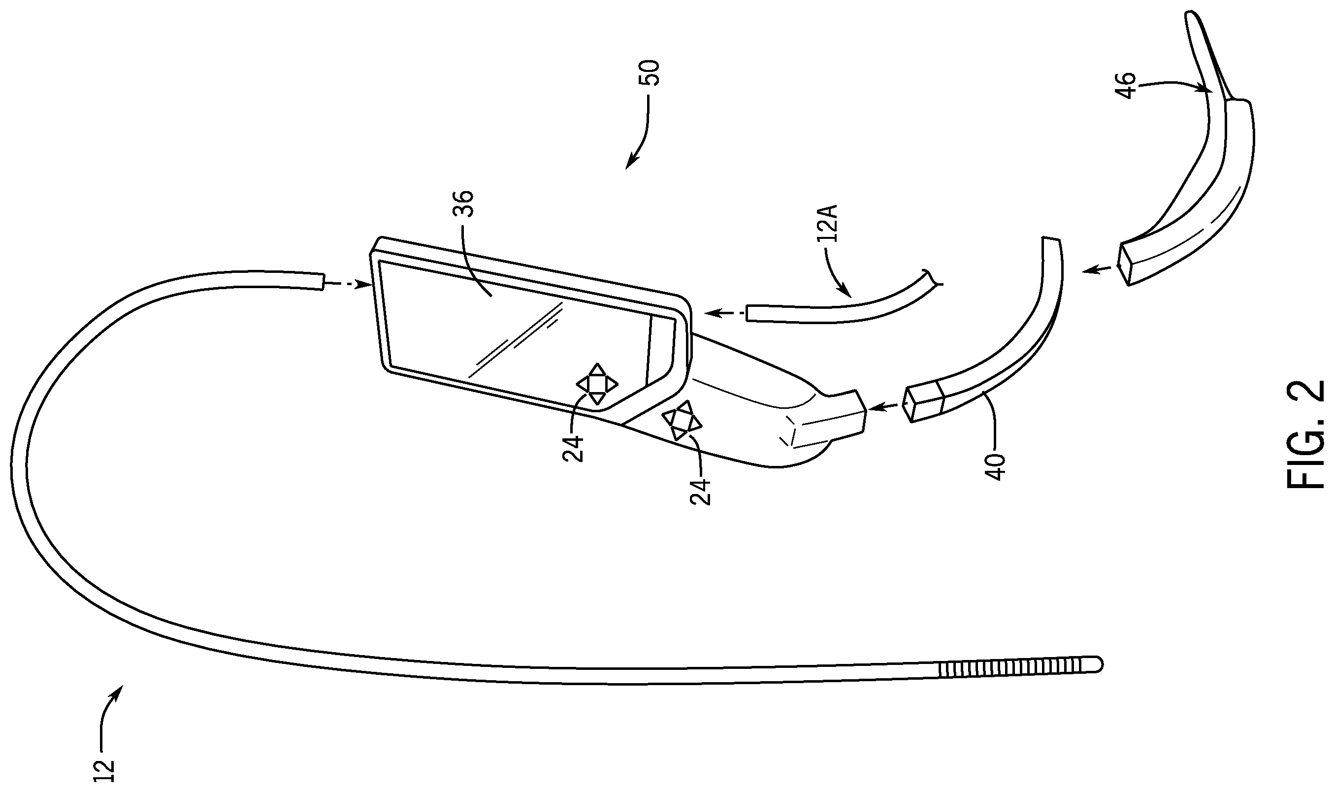 Patent US12342994 Figure 2 – Multifunctional visualization instrument with orientation control