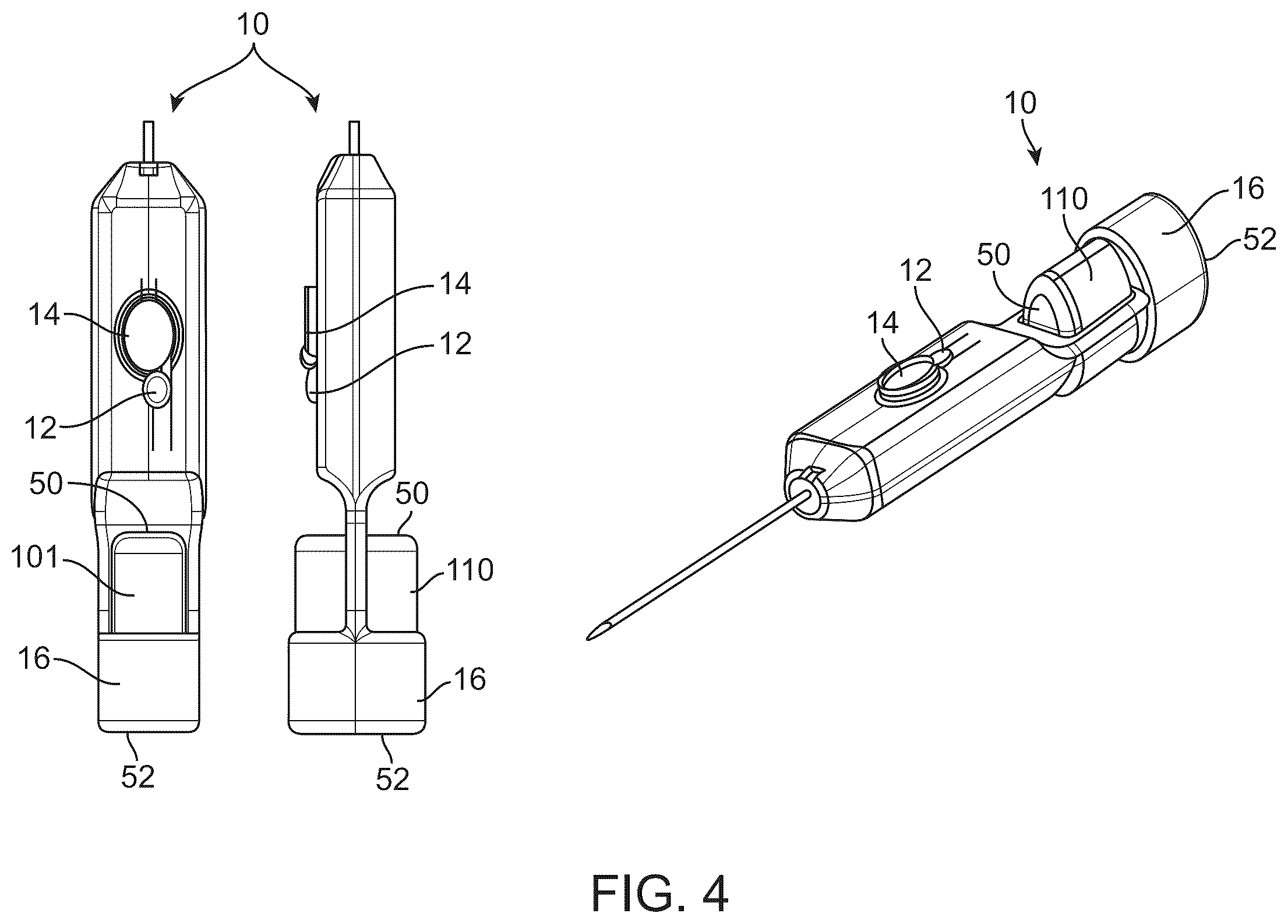 Patent US12342997 Figure 4 – Biopsy device arming mechanism