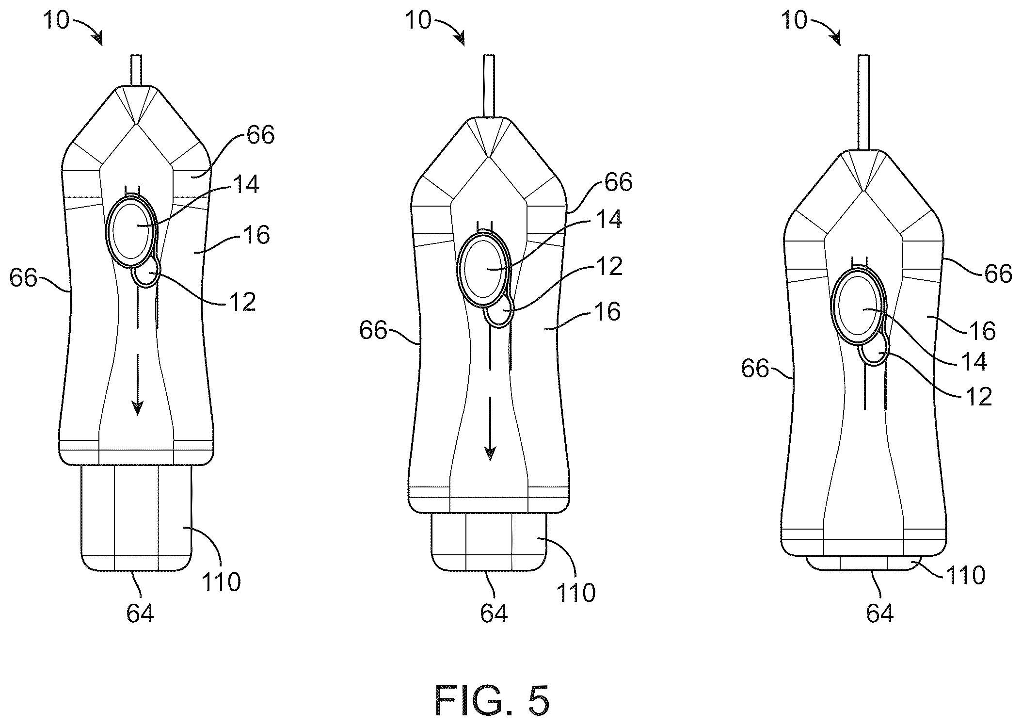 Patent US12342997 Figure 5 – Biopsy device arming mechanism