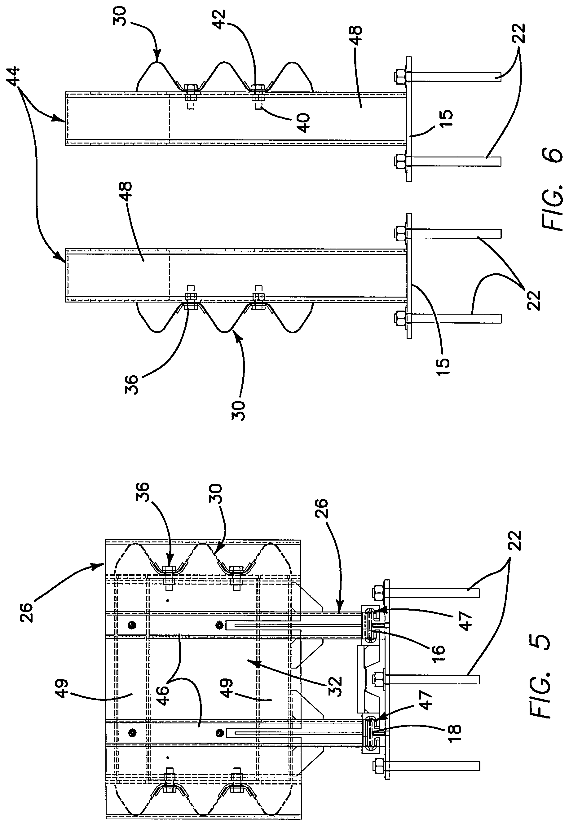 Patent US12345001 Figure 5 – Crash impact attenuator systems and methods