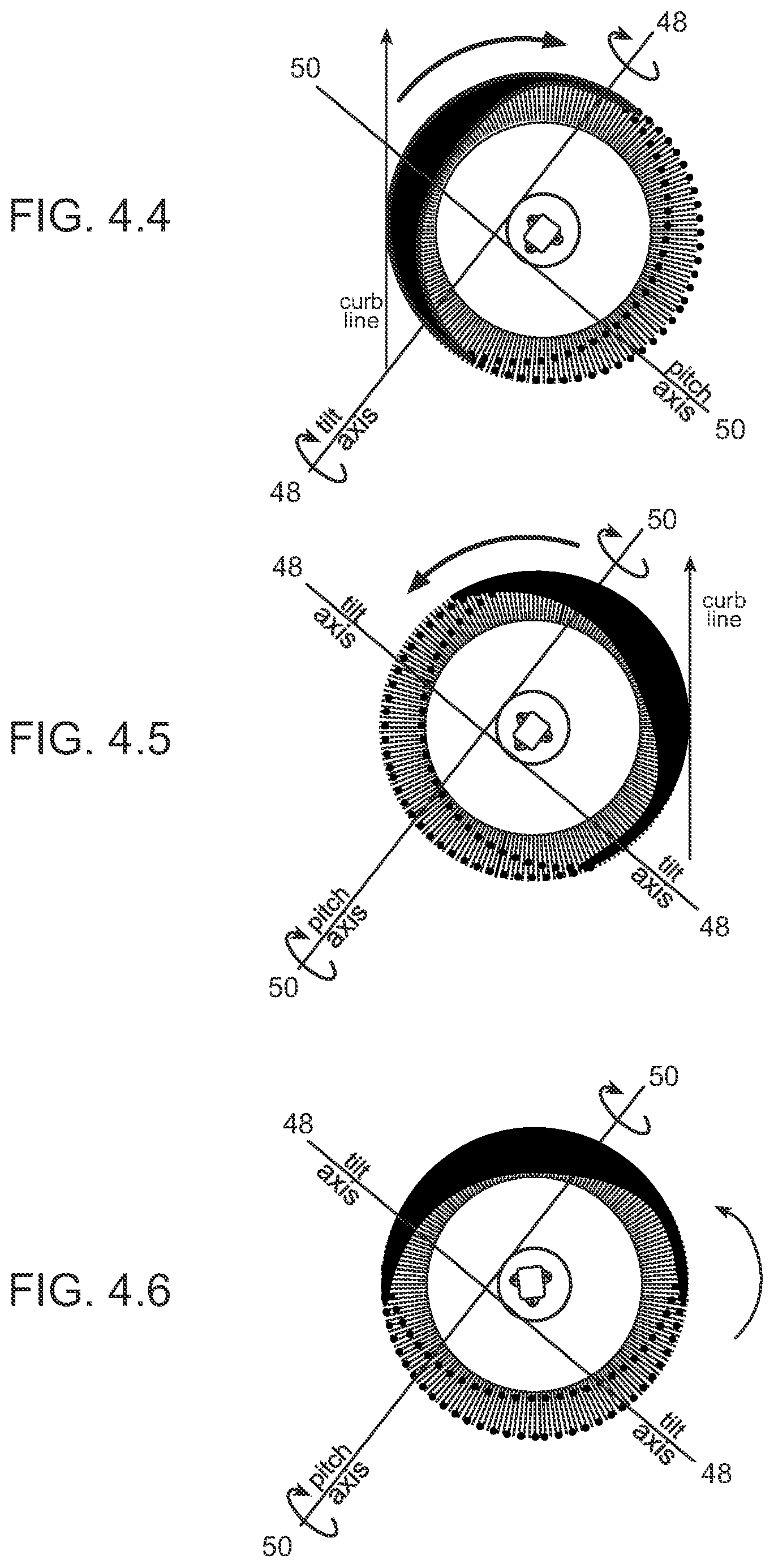 Patent US12345003 Figure 3 – Automatic side broom strike pattern positioning system for a street sweeping machine