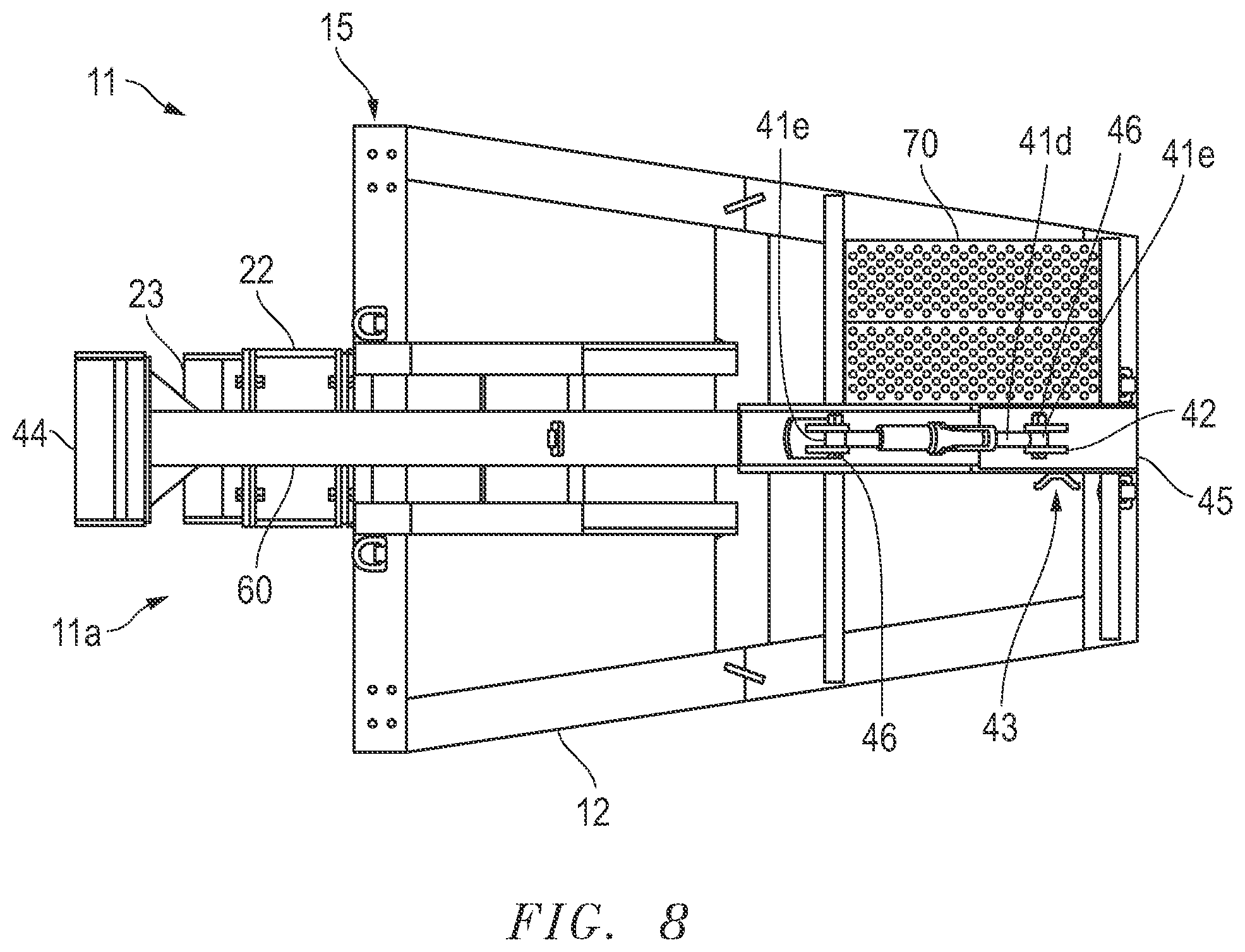 Patent US12345007 Figure 8 – Pile staging stand assembly and method of use