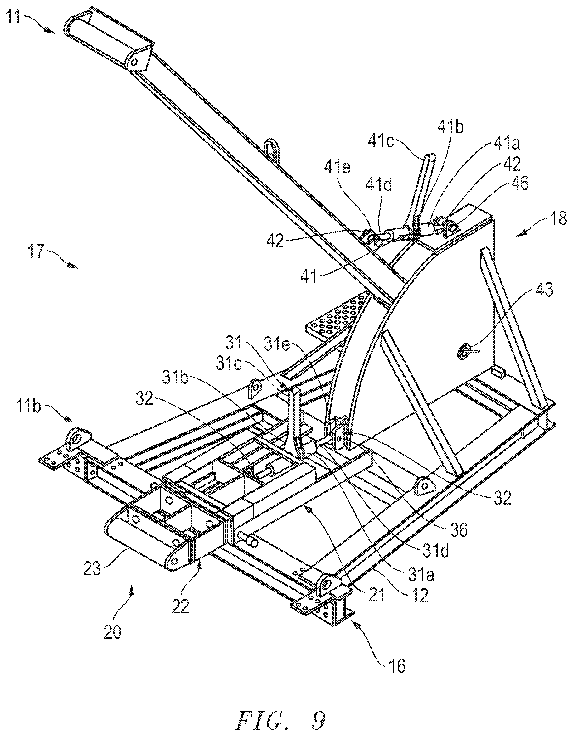 Patent US12345007 Figure 9 – Pile staging stand assembly and method of use