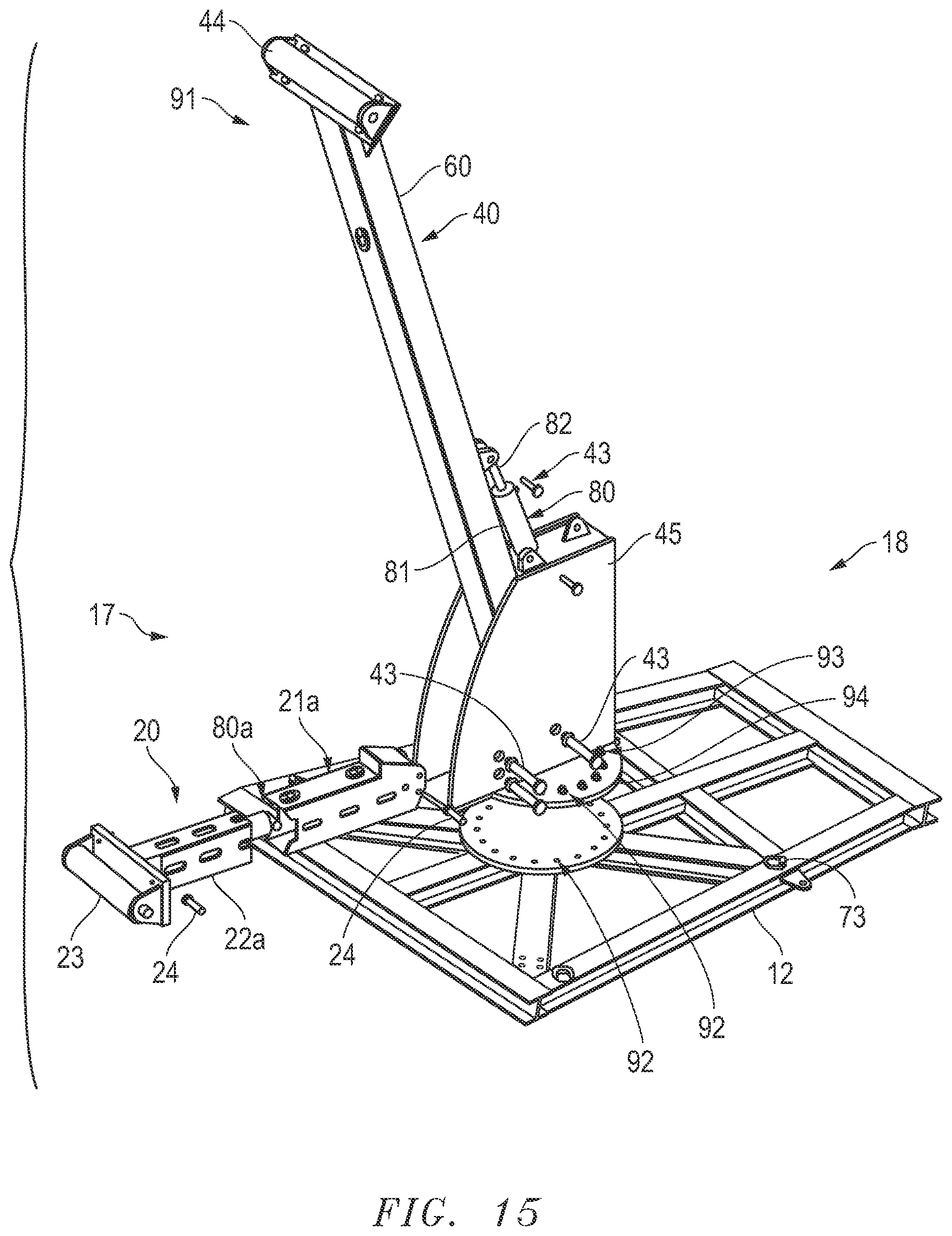 Patent US12345007 Figure 16 – Pile staging stand assembly and method of use