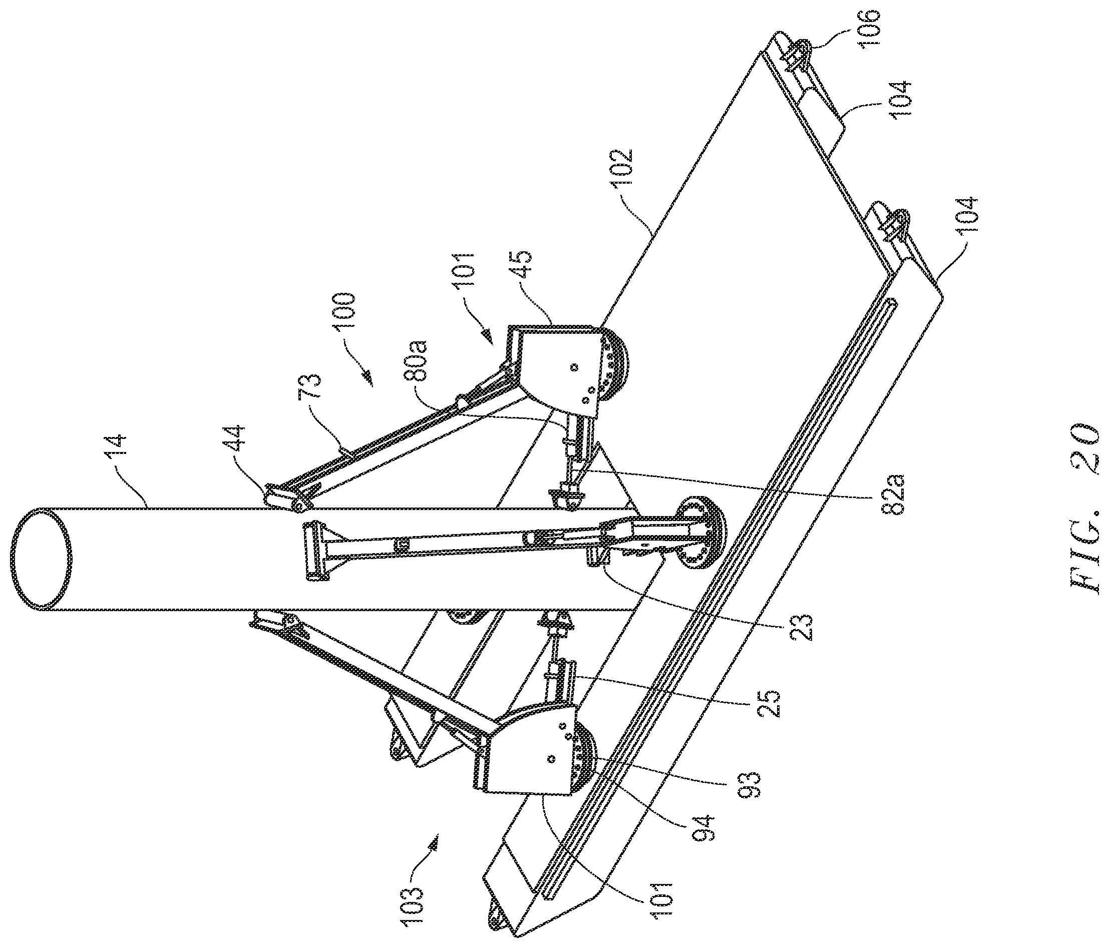 Patent US12345007 Figure 20 – Pile staging stand assembly and method of use