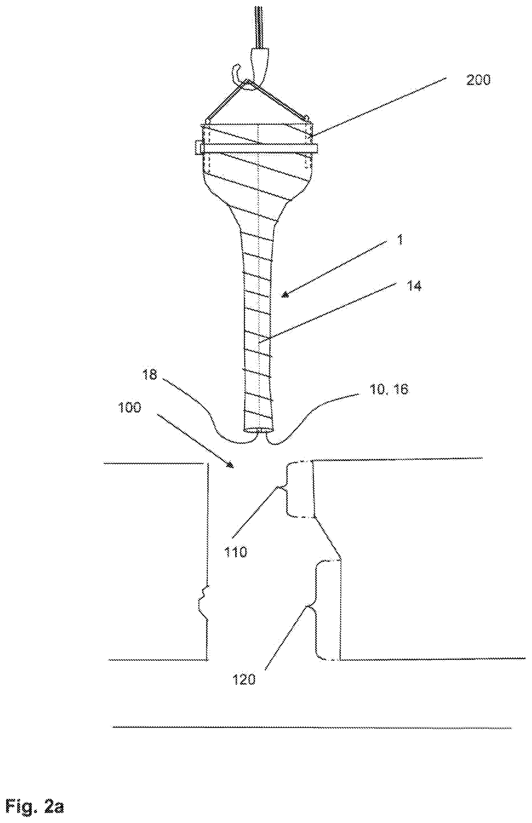 Patent US12345010 Figure 2 – Lining tube for restoring defective sewer shafts and method for producing and installing such a tube
