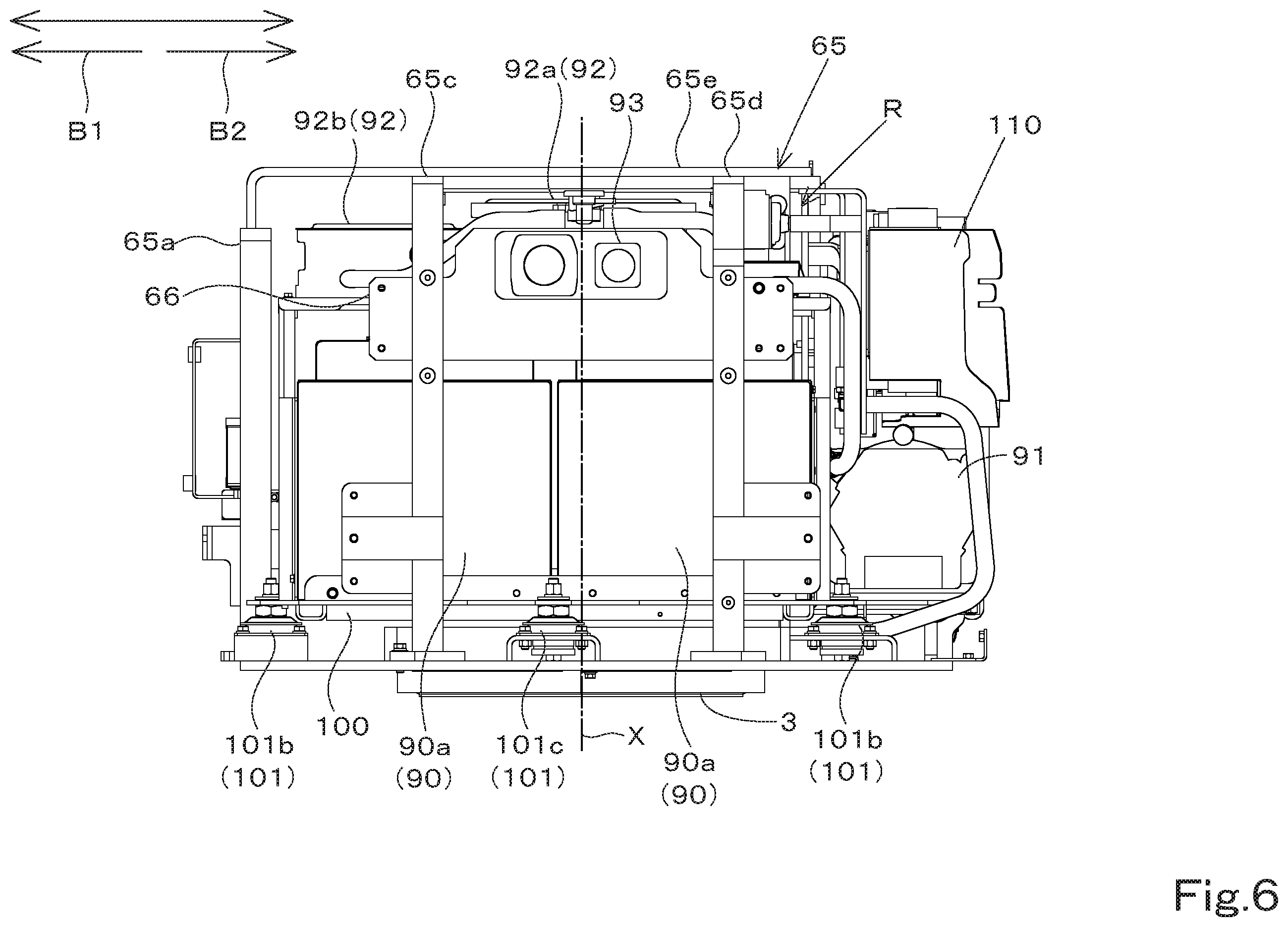 Patent US12345014 Figure 6 – Swiveling working machine