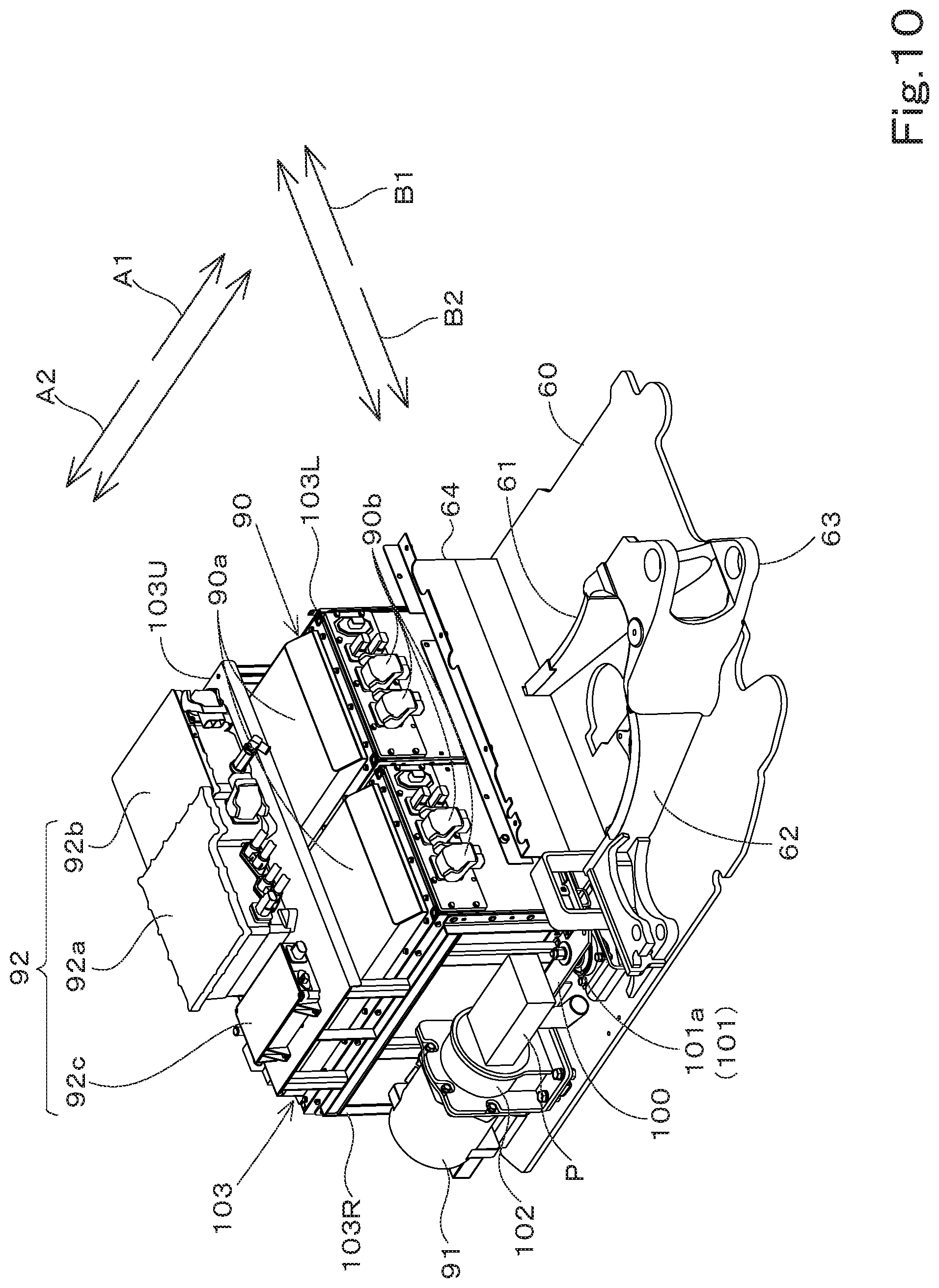 Patent US12345014 Figure 10 – Swiveling working machine