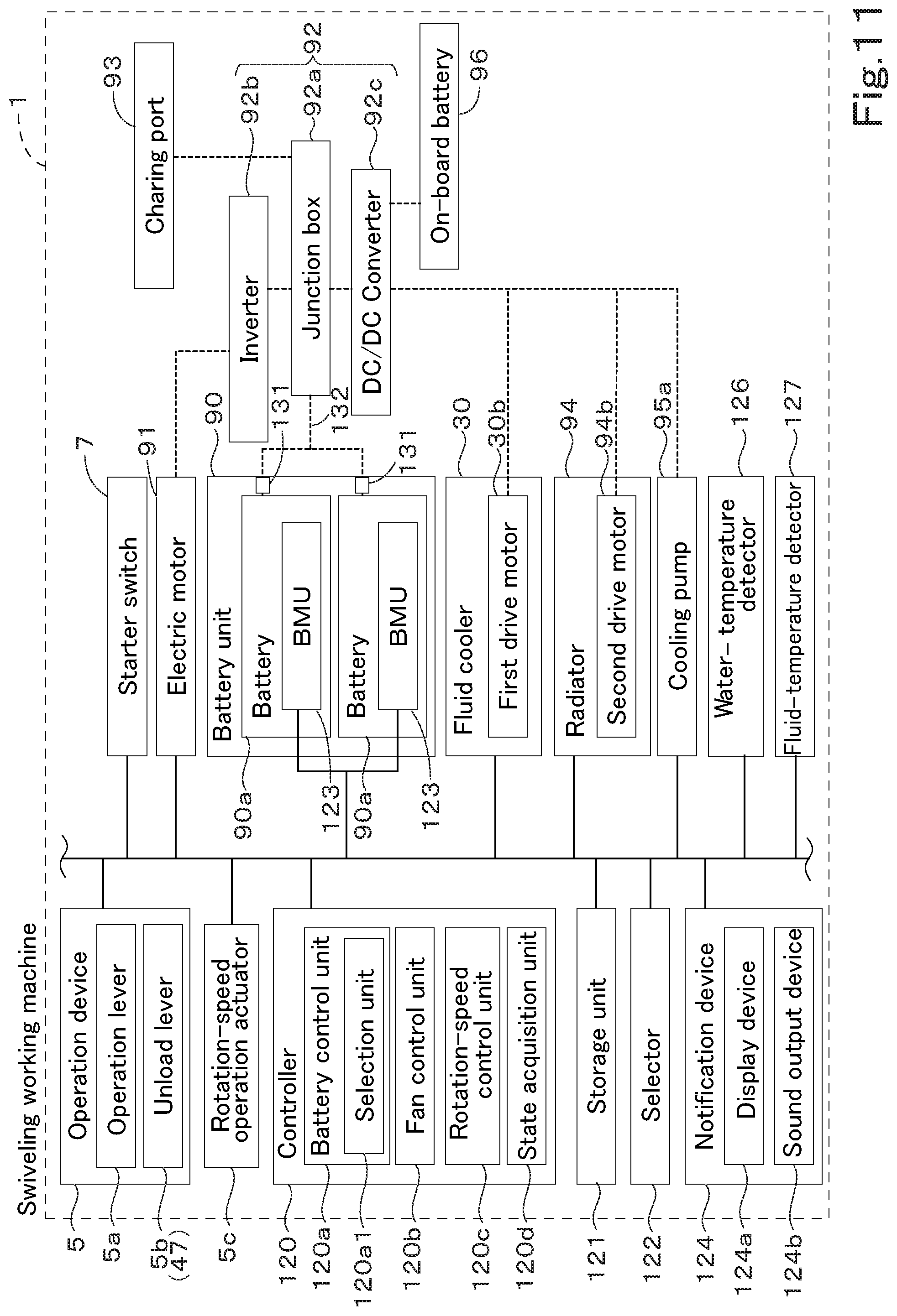 Patent US12345014 Figure 11 – Swiveling working machine