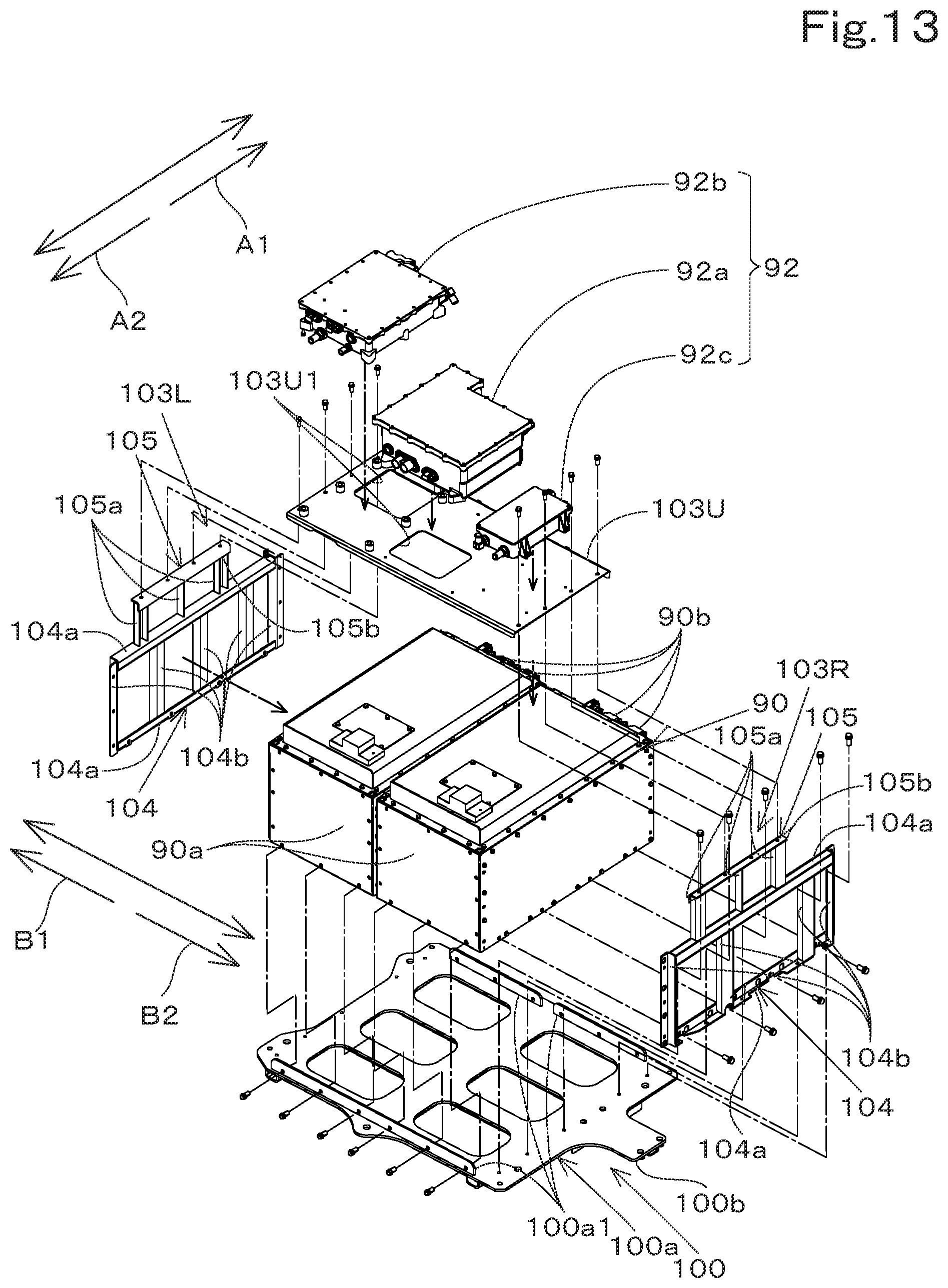 Patent US12345014 Figure 13 – Swiveling working machine