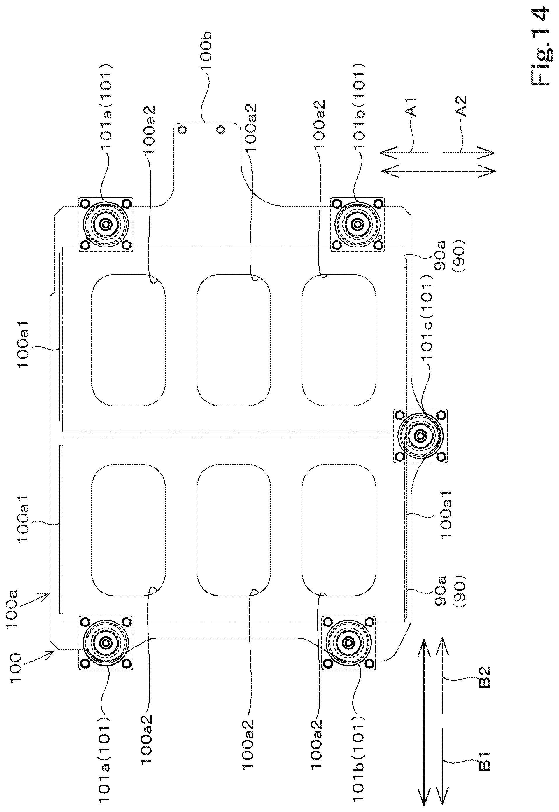 Patent US12345014 Figure 14 – Swiveling working machine