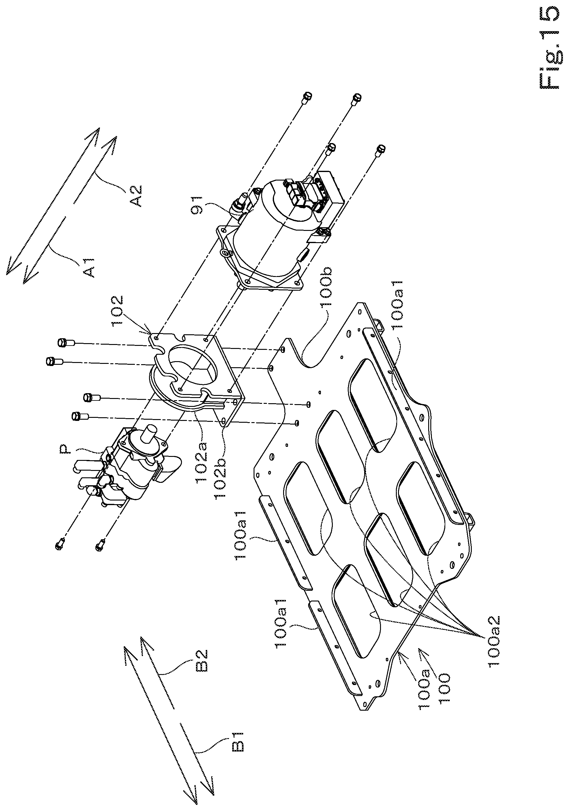 Patent US12345014 Figure 15 – Swiveling working machine