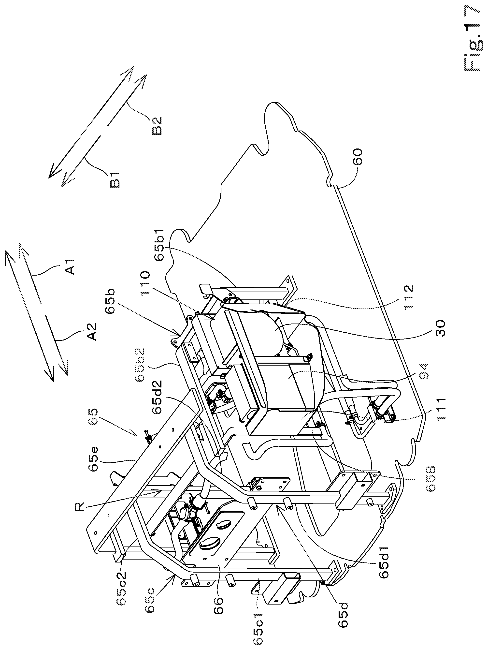 Patent US12345014 Figure 17 – Swiveling working machine