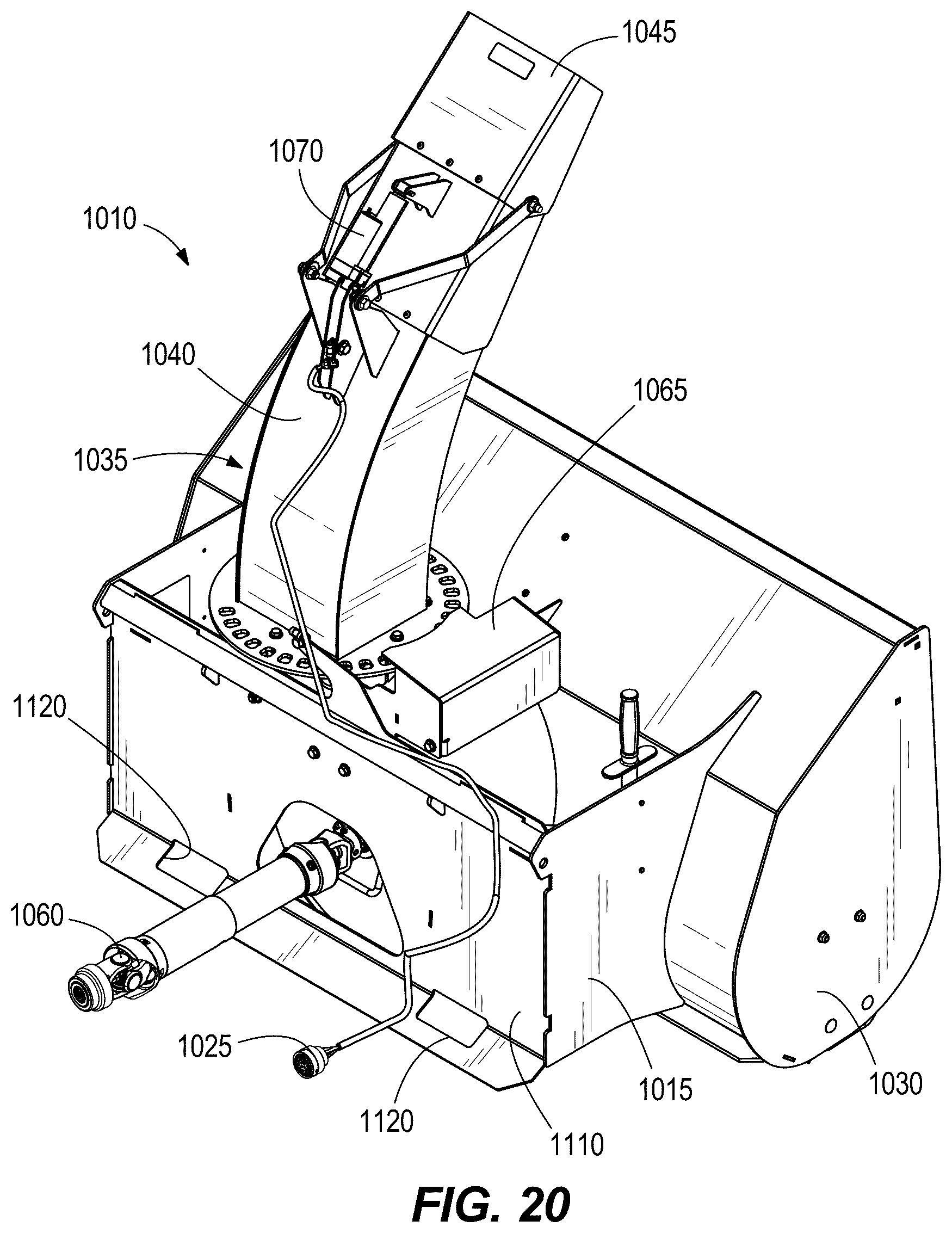 Patent US12345015 Figure 16 – Implement for skid steer vehicle