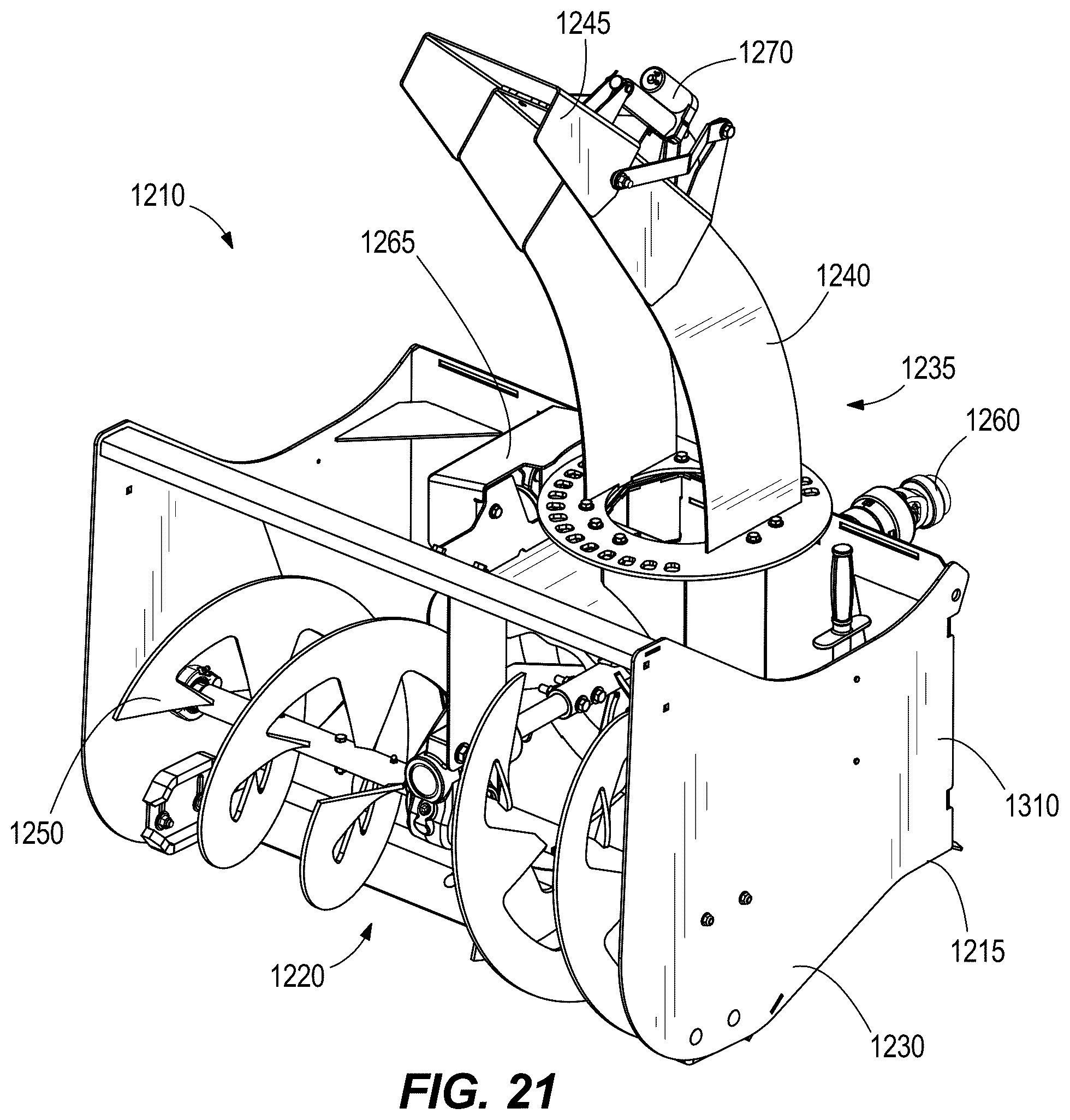 Patent US12345015 Figure 17 – Implement for skid steer vehicle