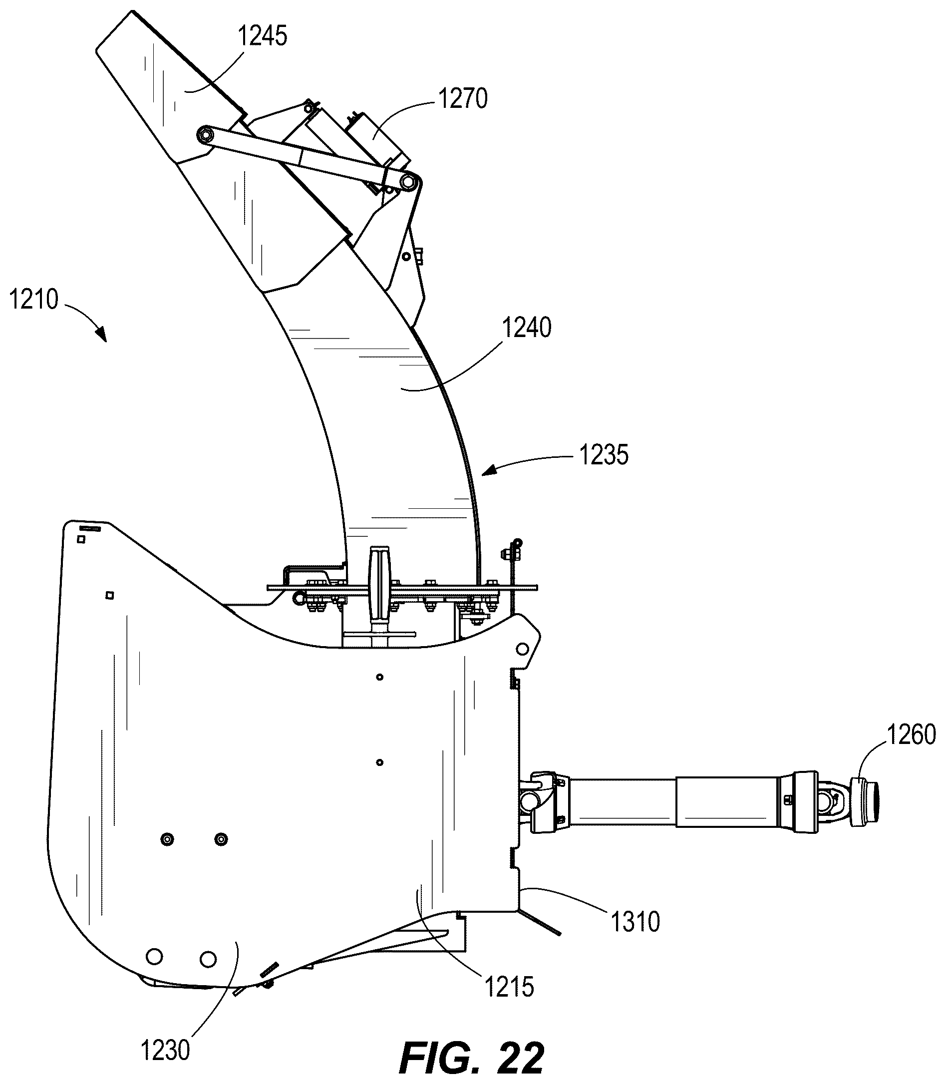 Patent US12345015 Figure 18 – Implement for skid steer vehicle