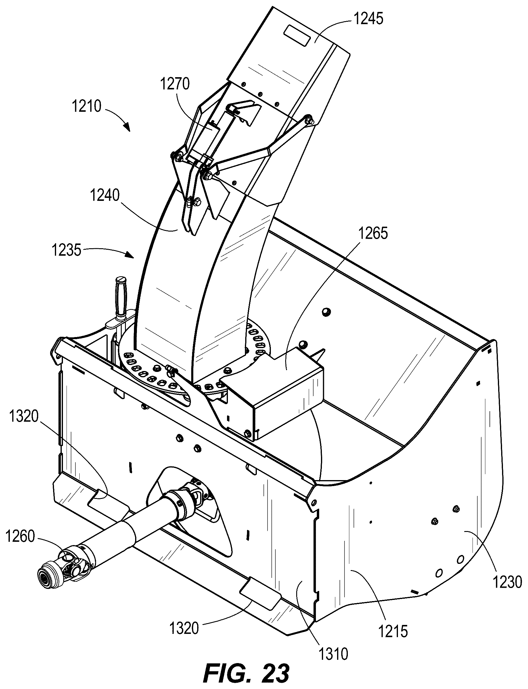 Patent US12345015 Figure 19 – Implement for skid steer vehicle