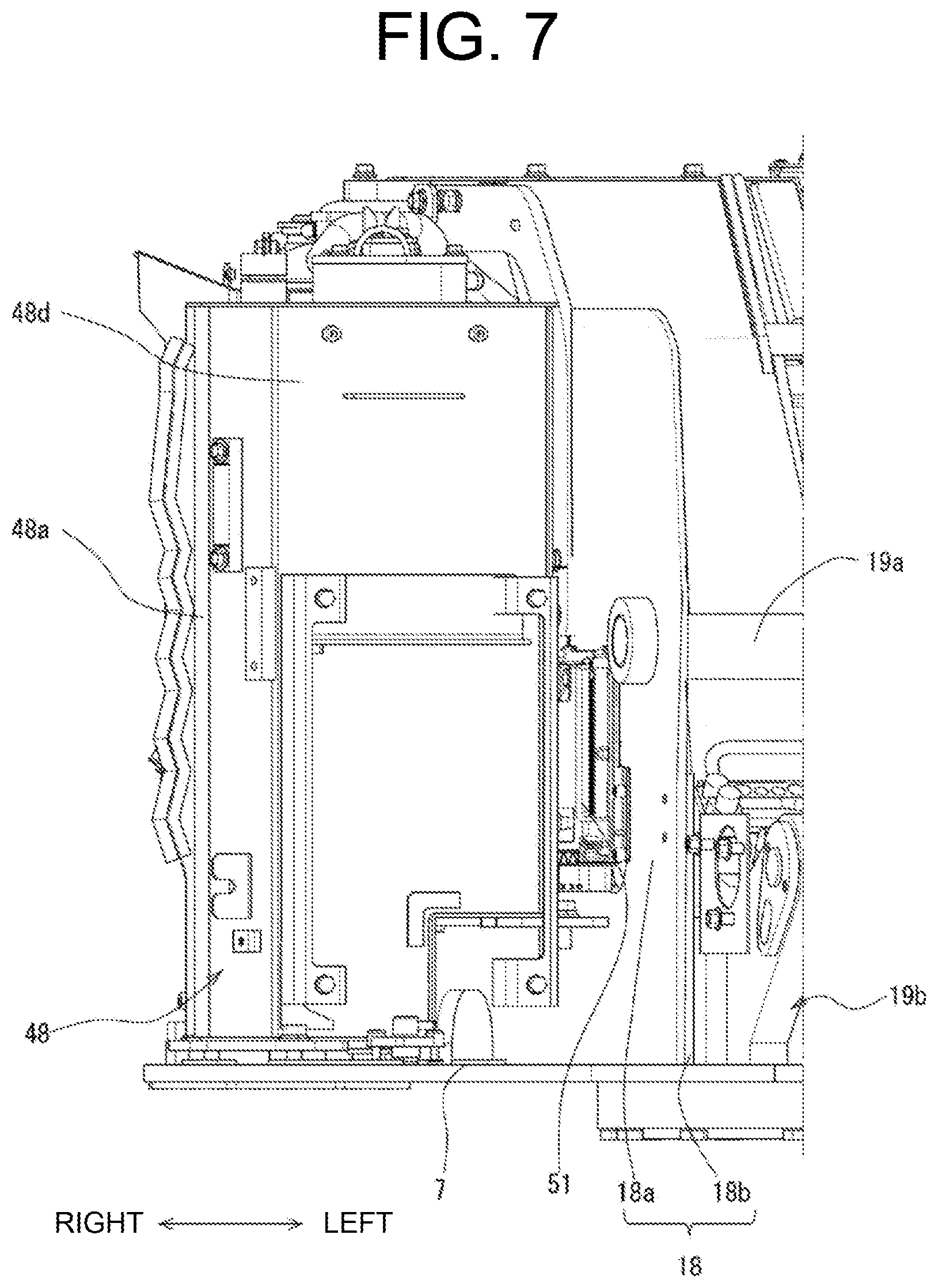 Patent US12345016 Figure 7 – Construction machine