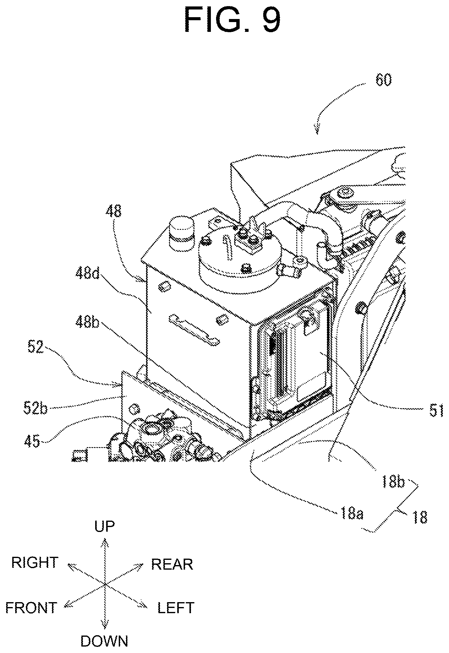 Patent US12345016 Figure 9 – Construction machine