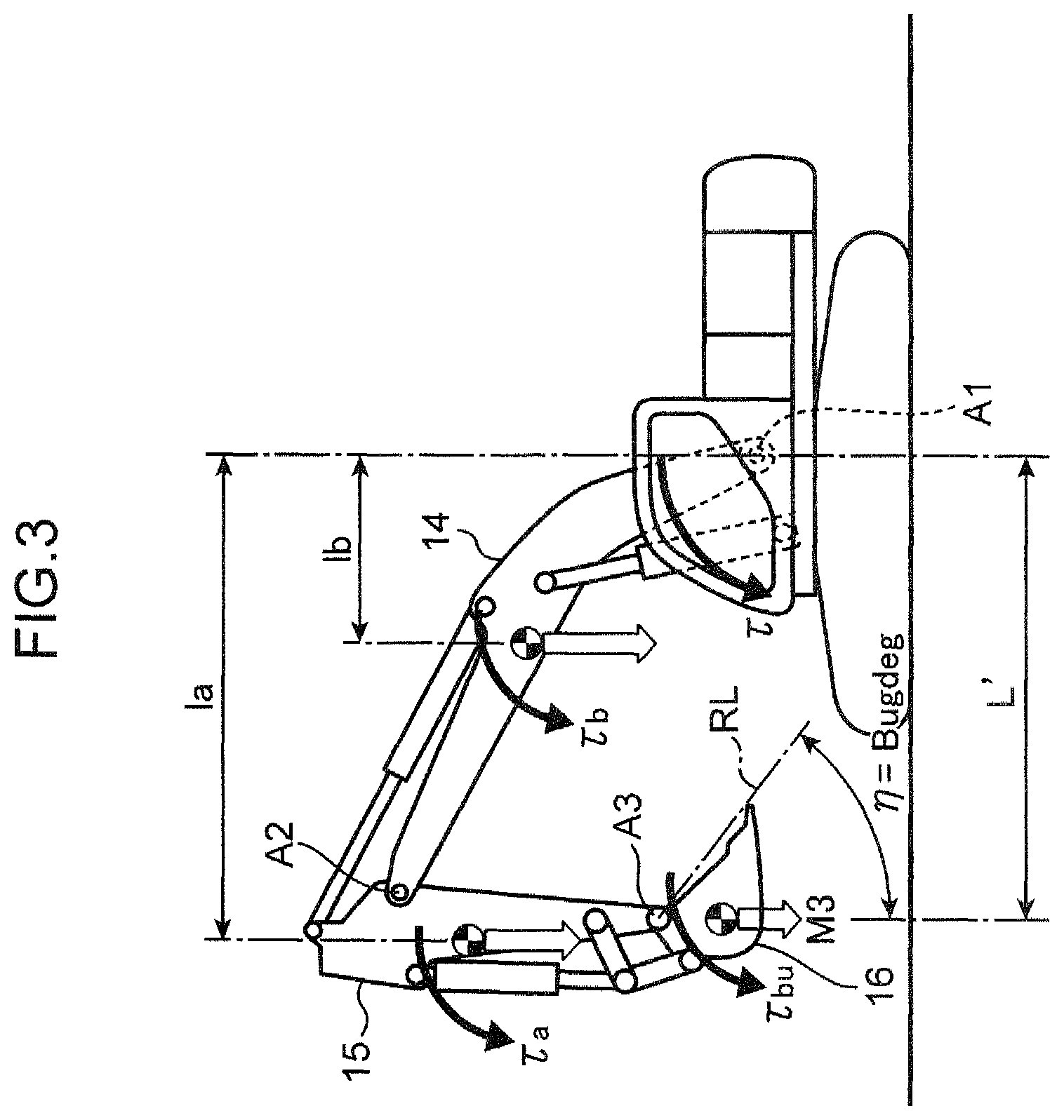 Patent US12345023 Figure 3 – Work machine